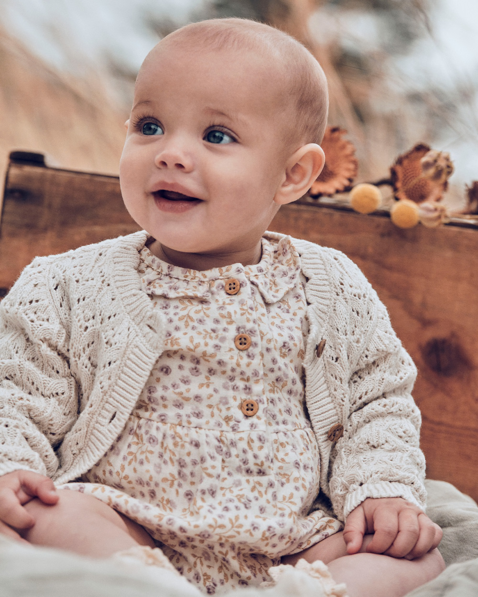 Baby Girl Organic Cotton Gauze Bubble Botanic Muse Print