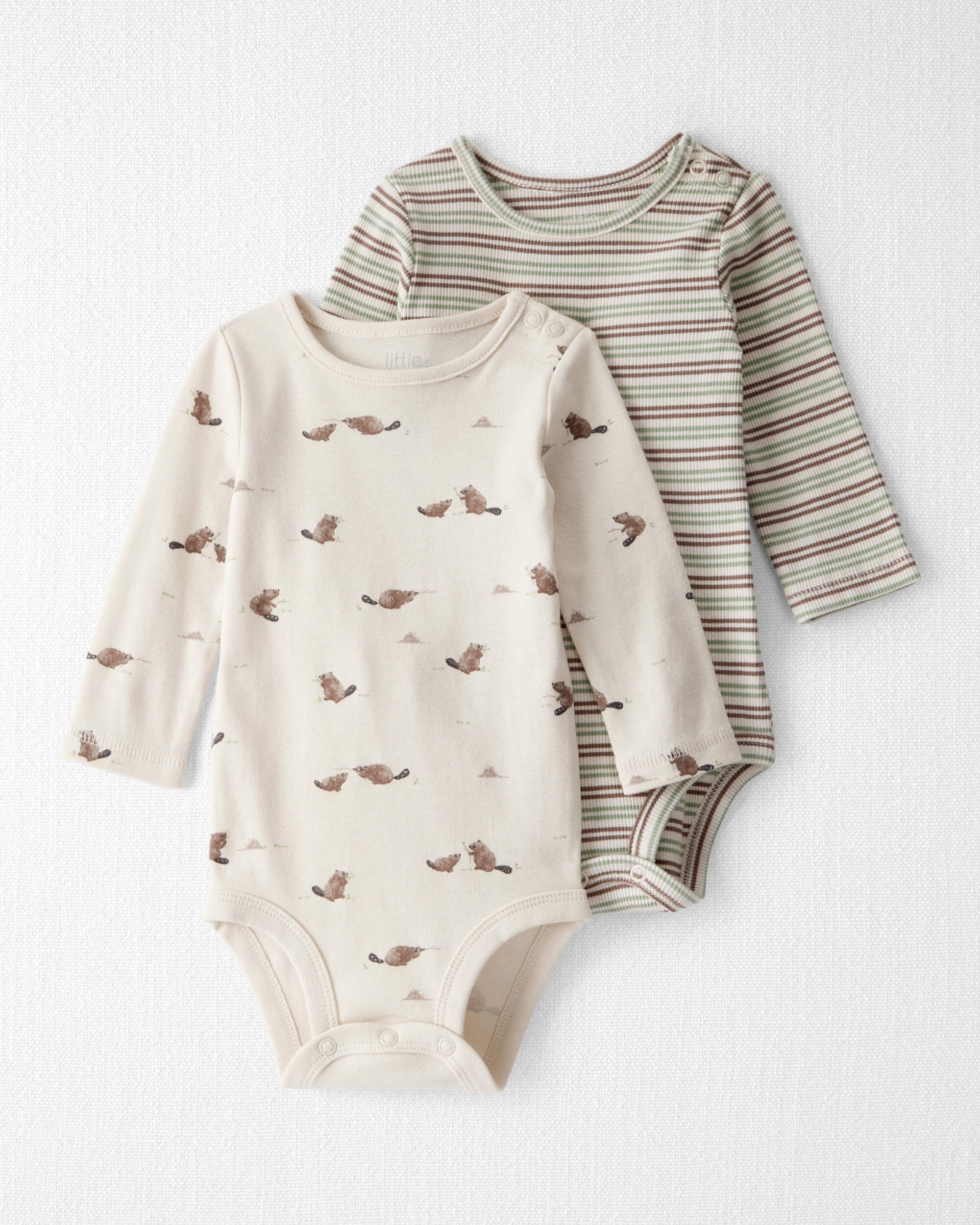 Baby 2-Pack Organic Cotton Bodysuits