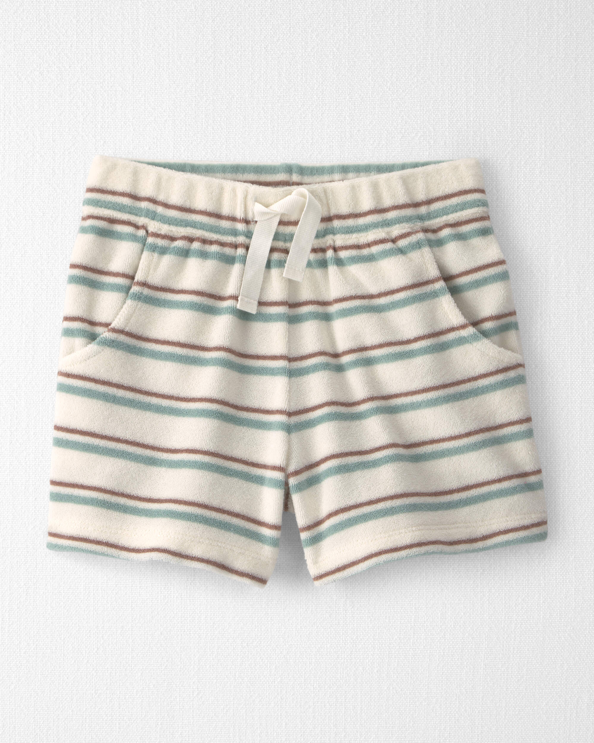 Toddler 2-Piece Terry Top & Short Set Made with Organic Cotton Stripes