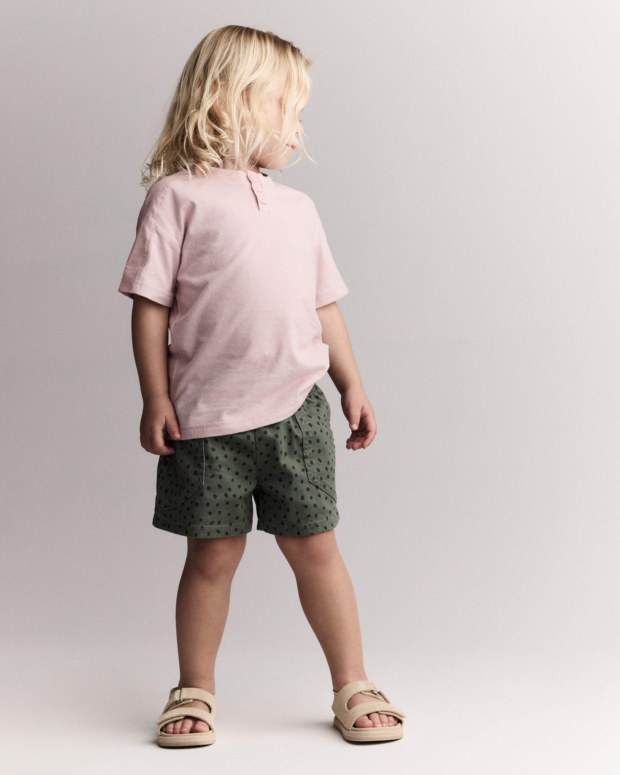 Toddler Henley Tee - Rose