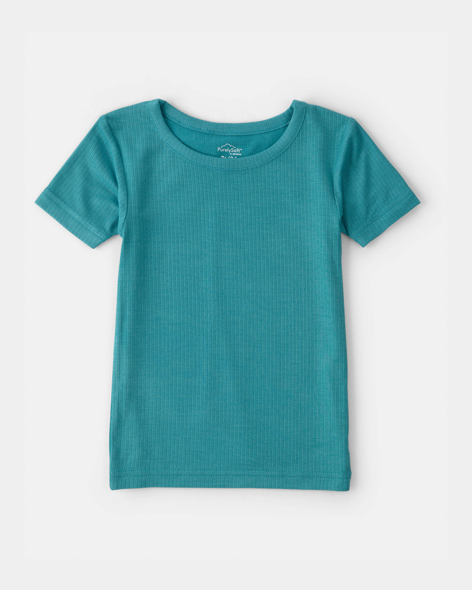 Toddler Boy PurelySoft Short-Sleeve Snug Fit 2-Piece Pajama Set - Blue