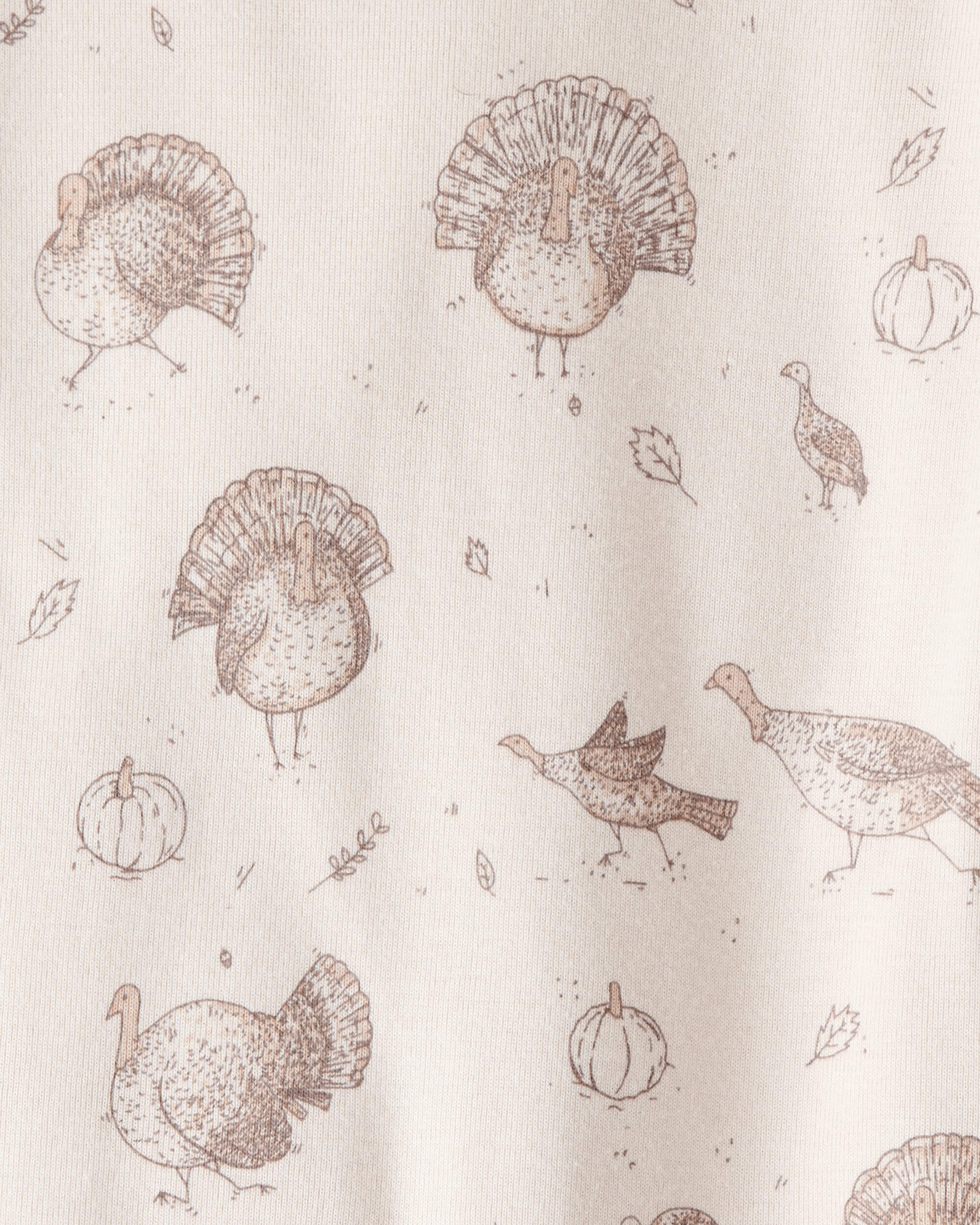 Toddler Organic Cotton Pyjamas Autumn Grove Print