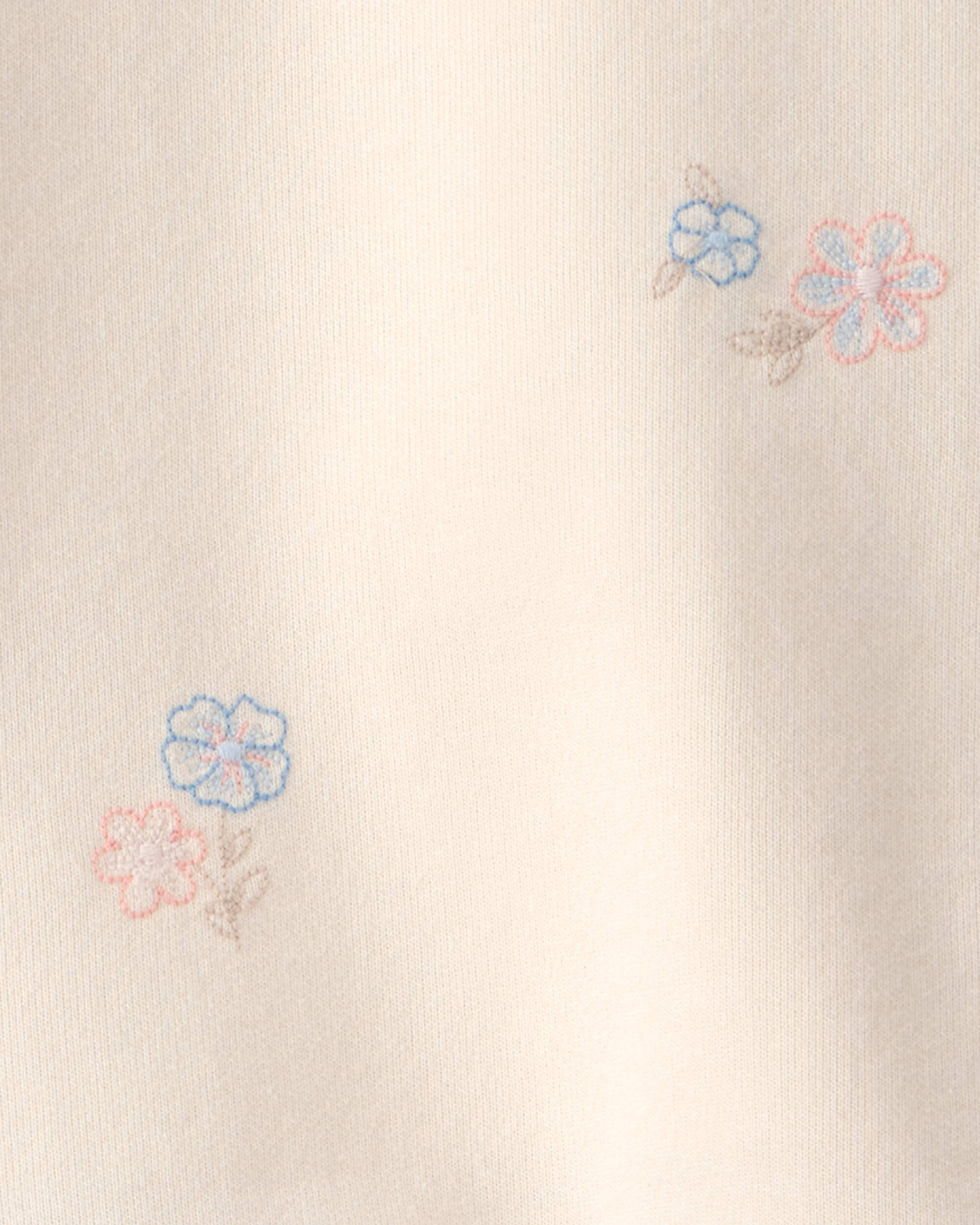 Toddler Girl 2-Piece Floral French Terry Top & Skort Set - Cream