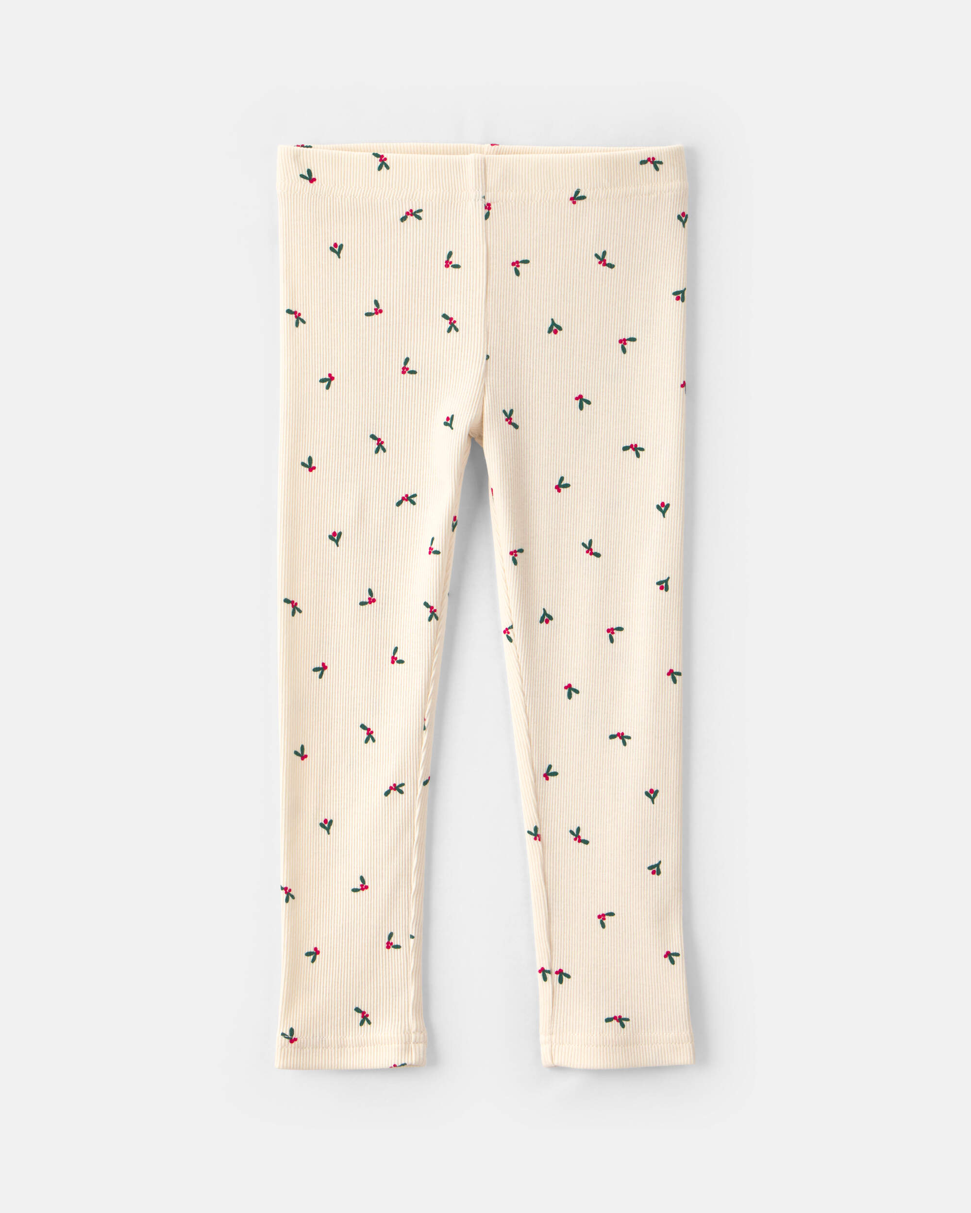 Toddler Girl 2-Piece 'Merry' Fleece Long-Sleeve Top & Pant Set - Cream