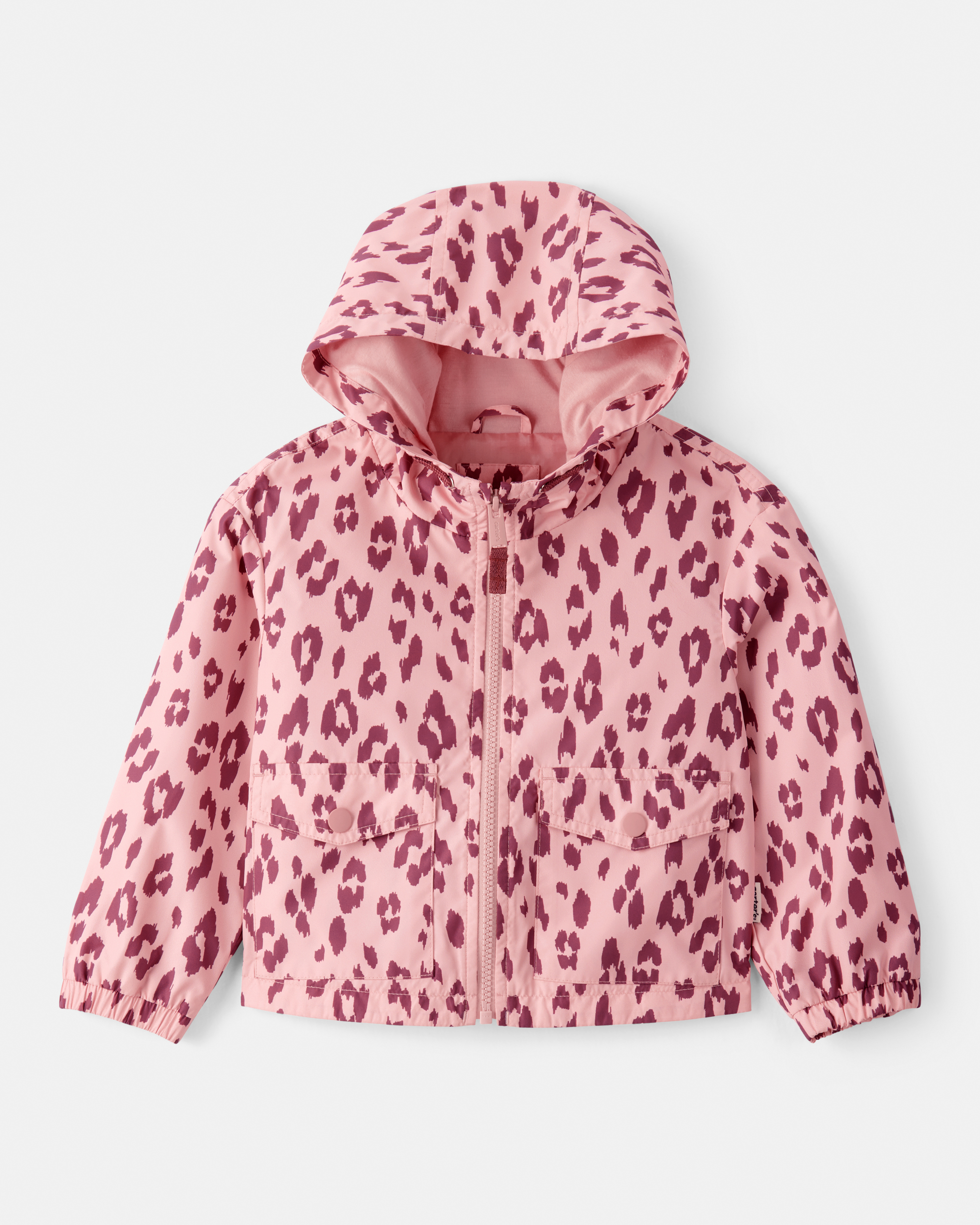 Toddler Girl Leopard Print Windbreaker - Pink