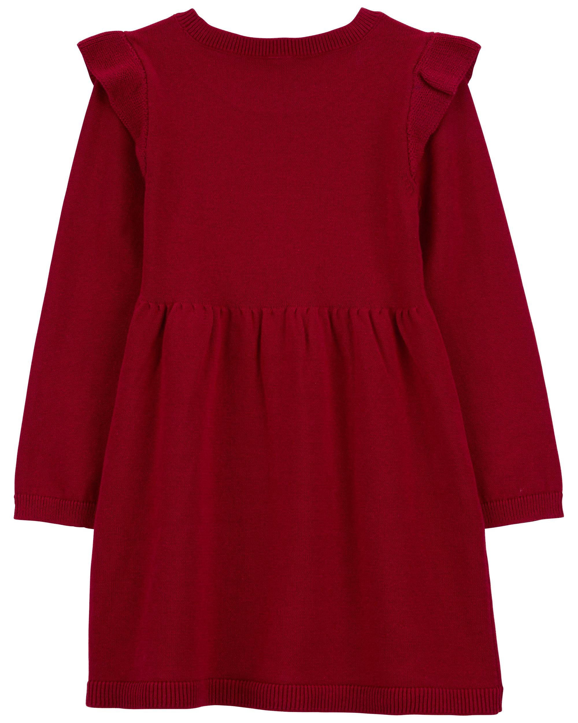 Carters red sweater dress clearance