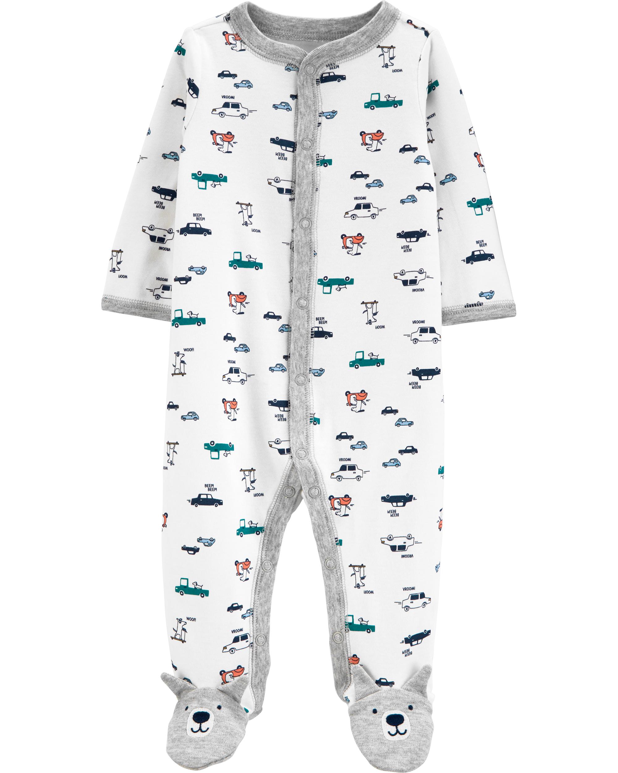 Details about   CARTER'S BABY BOY'S FOOTED SLEEP AND PLAY PUPPY DOGS  NWT BLUE THERMAL SNAP 