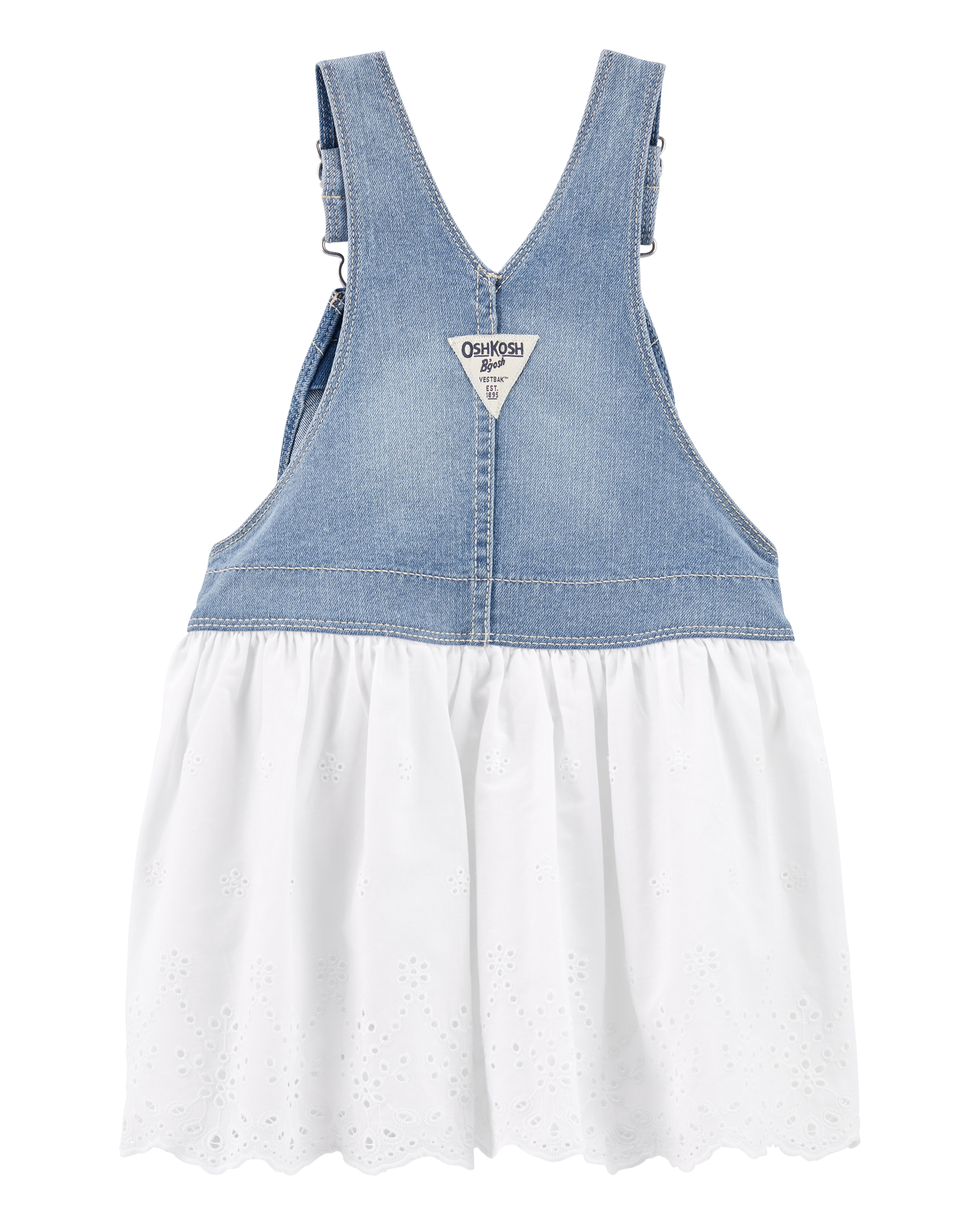 Oshkosh white eyelet dress top