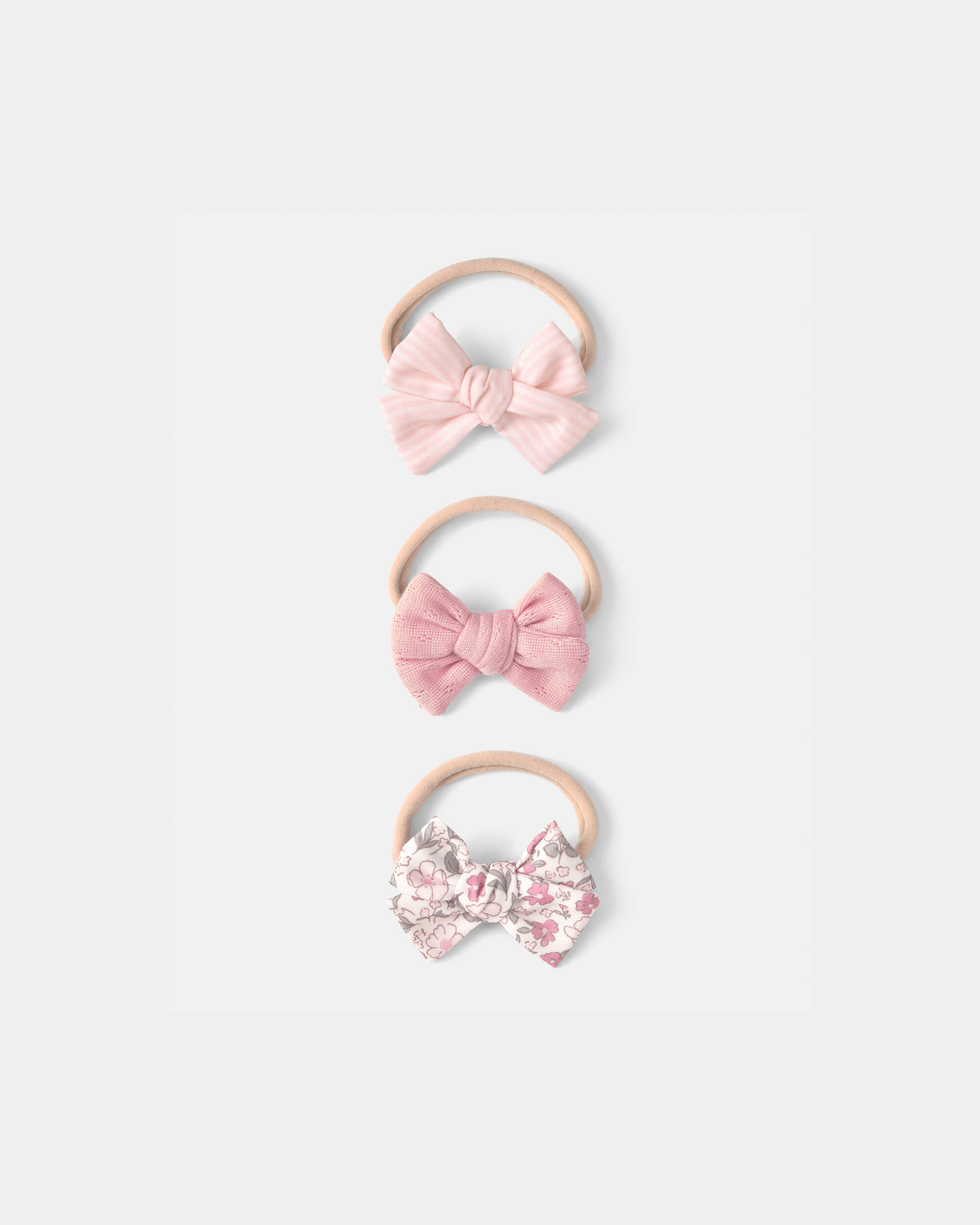 Baby Girl 3-Pack Headbands - Pink