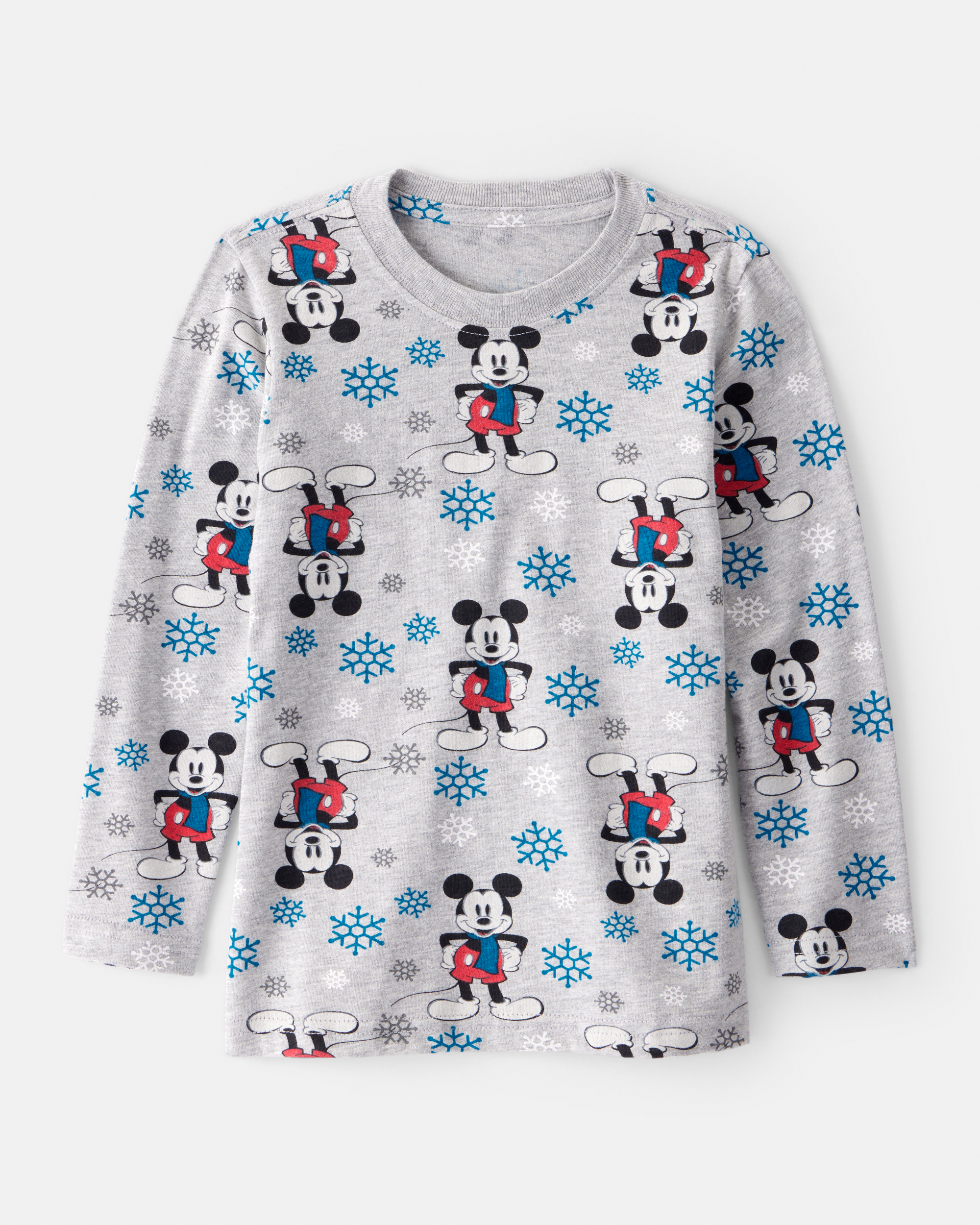 Toddler Christmas Disney© Mickey Mouse Graphic Tee - Grey