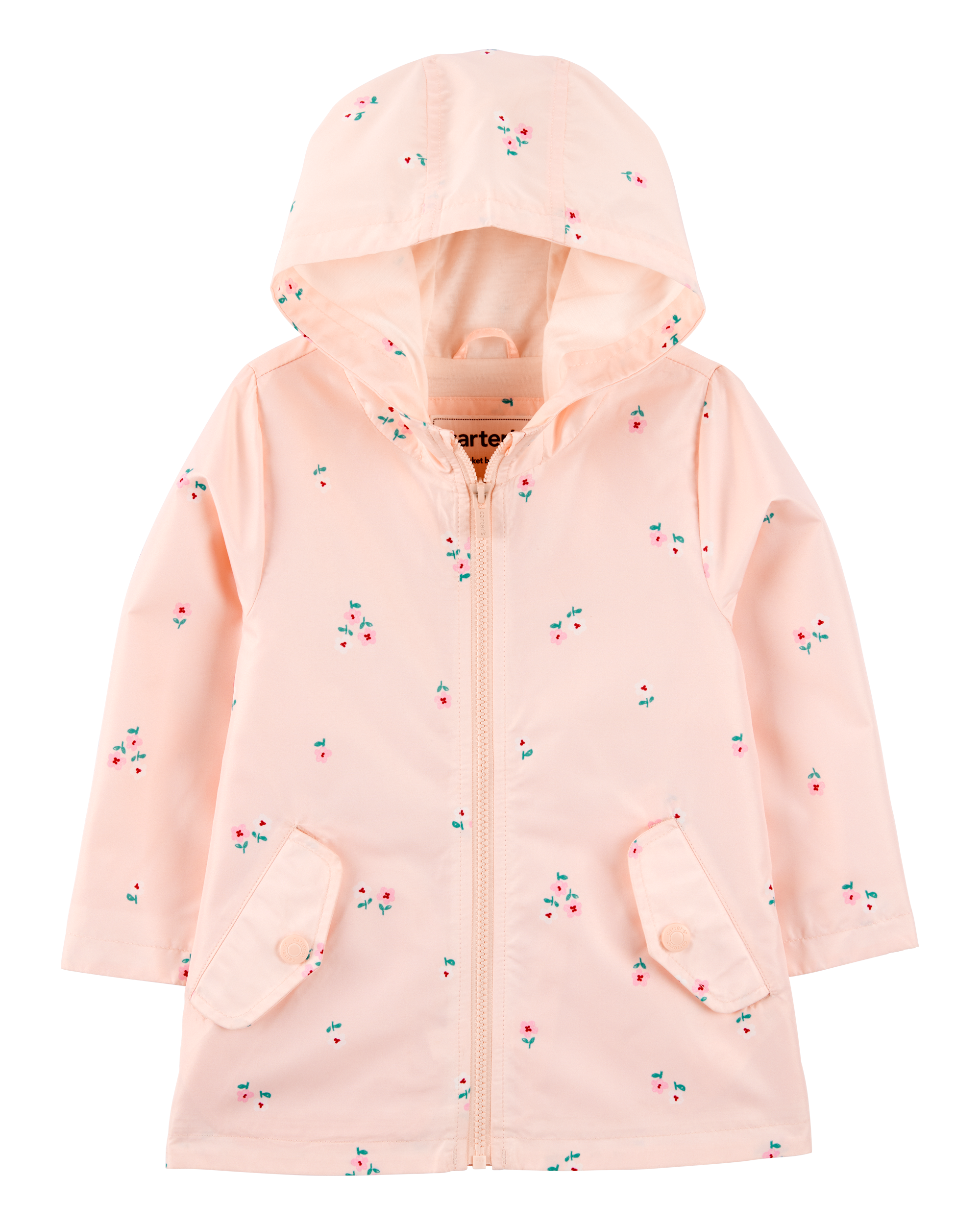Toddler Floral Rain Jacket - Pink