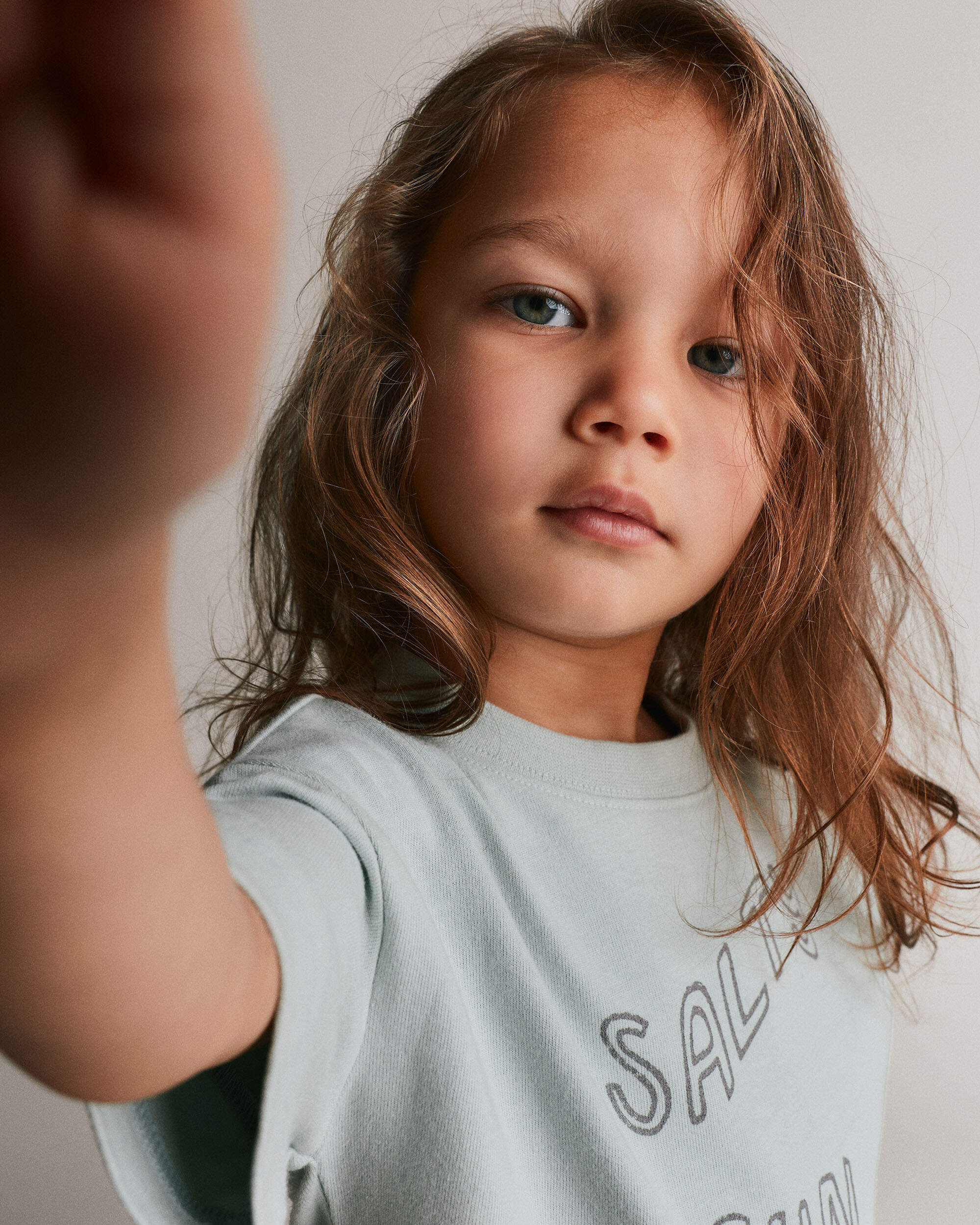 Toddler 'Salty Sun Socials' Relaxed Graphic Tee - Light Blue