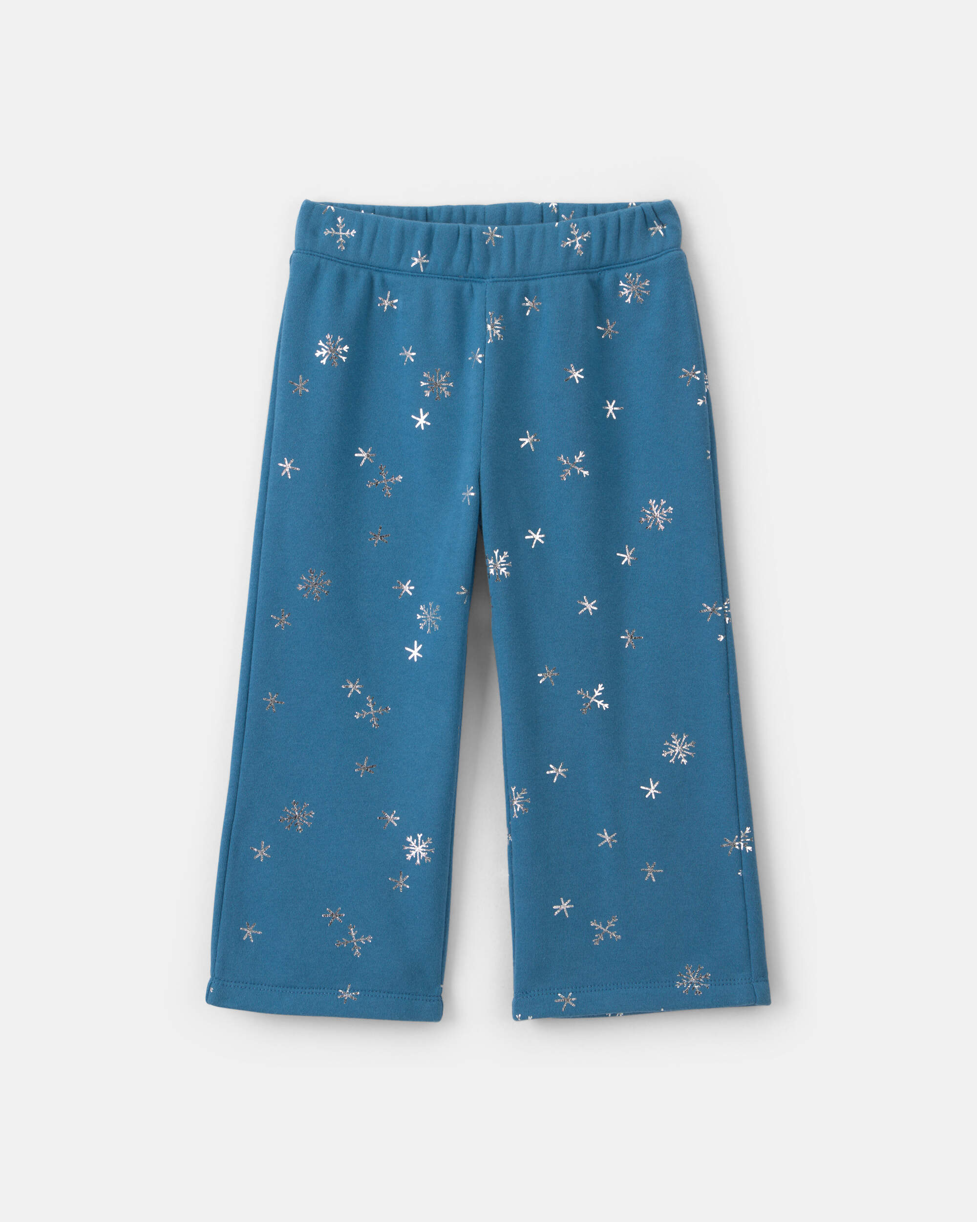 Toddler Girl 2-Piece Snowflake Thermal Long-Sleeve Top & Pant Set - Navy Blue