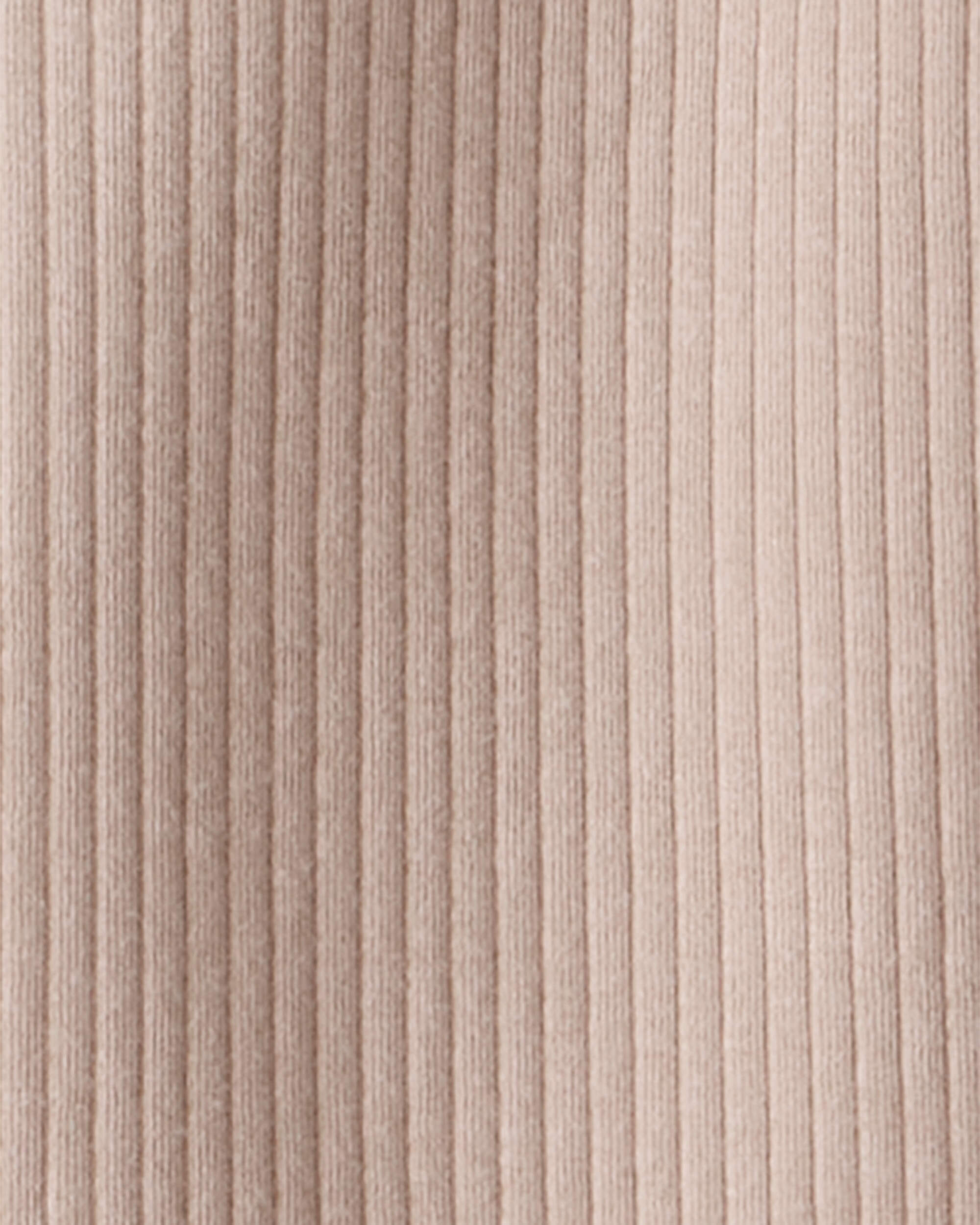 Girls 2-Piece Long-Sleeve Tee & Pant Set - Brown