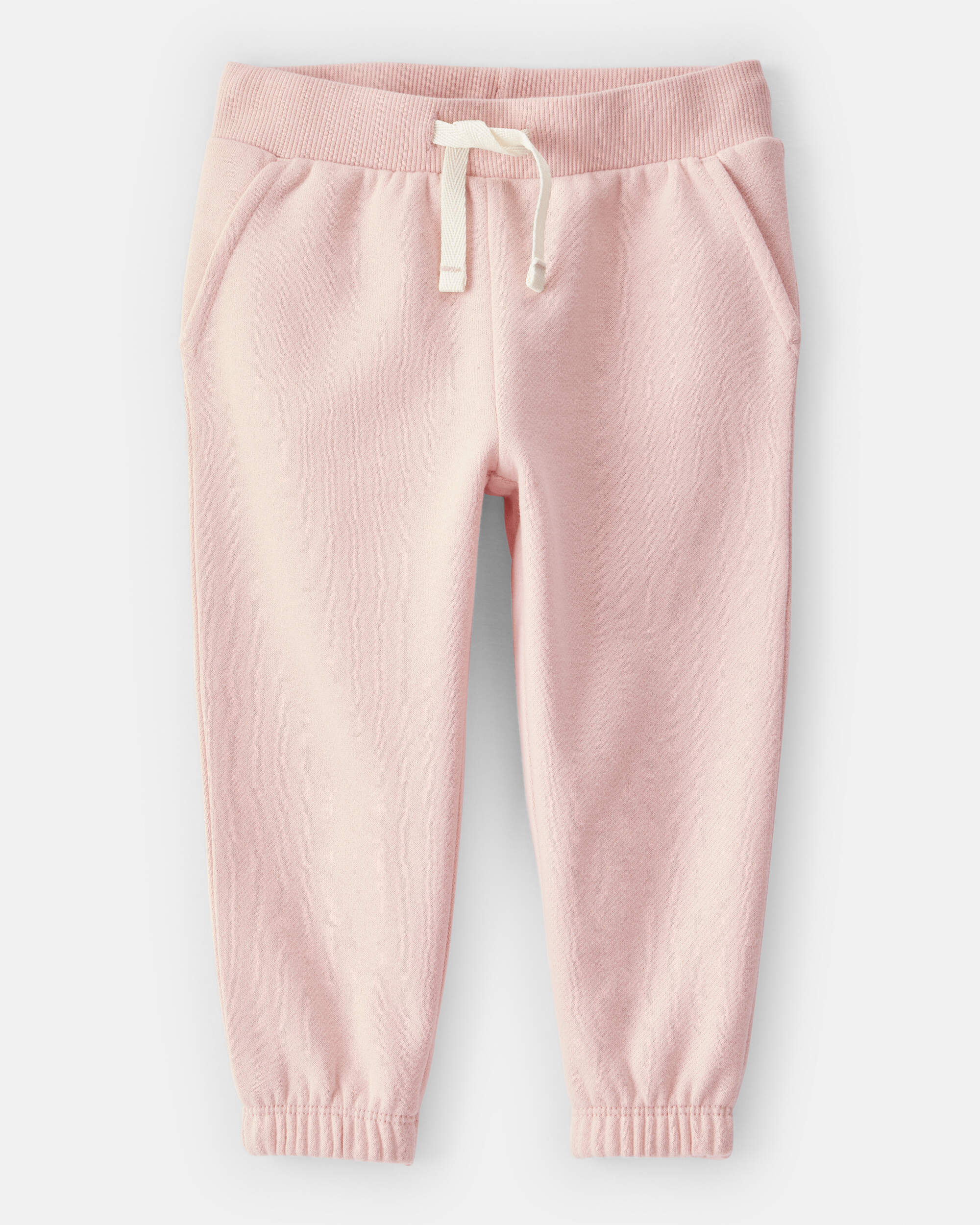Baby Girl Cotton Joggers - Pink
