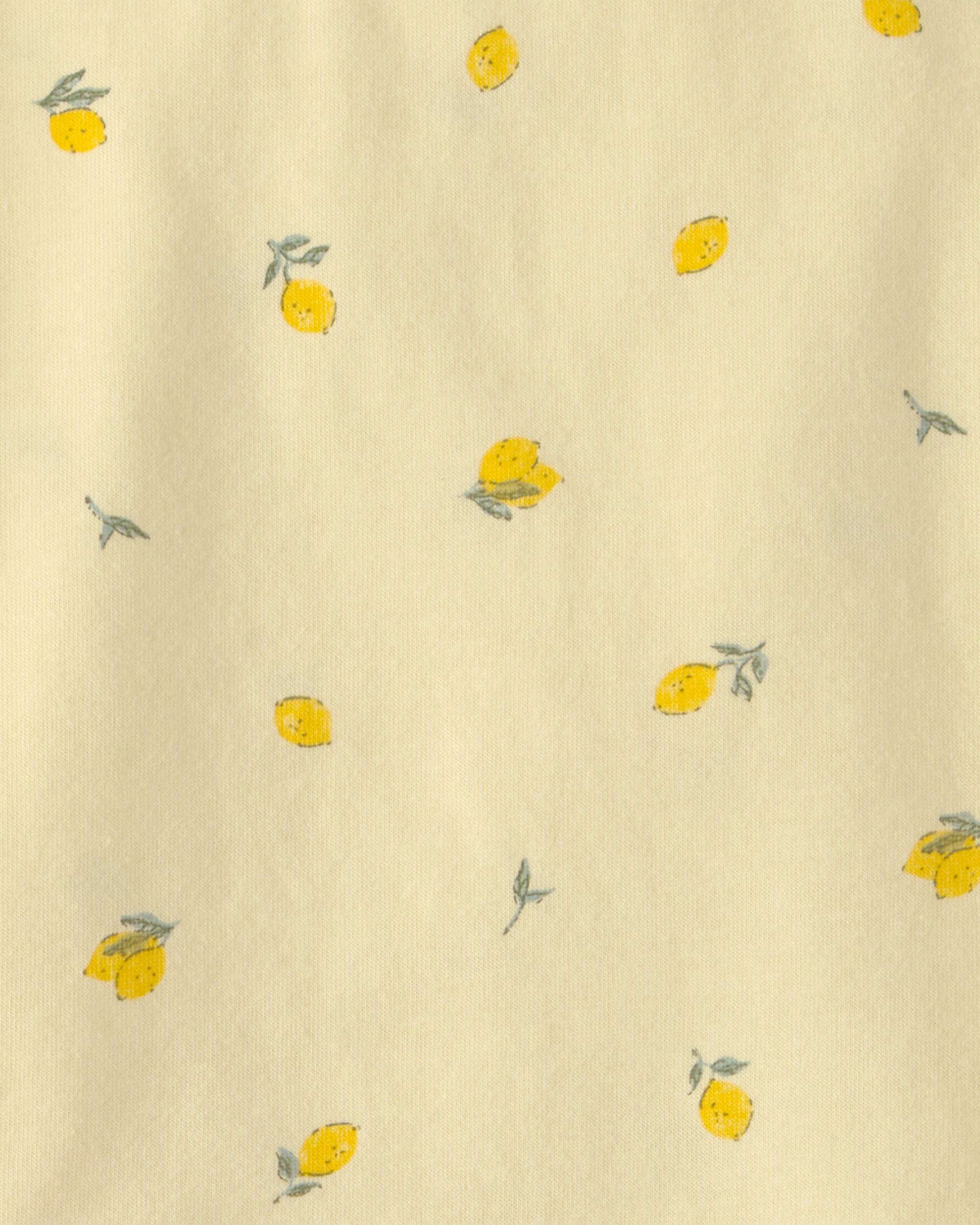 Toddler Girl 2-Piece Lemon Top & Short Set - Yellow