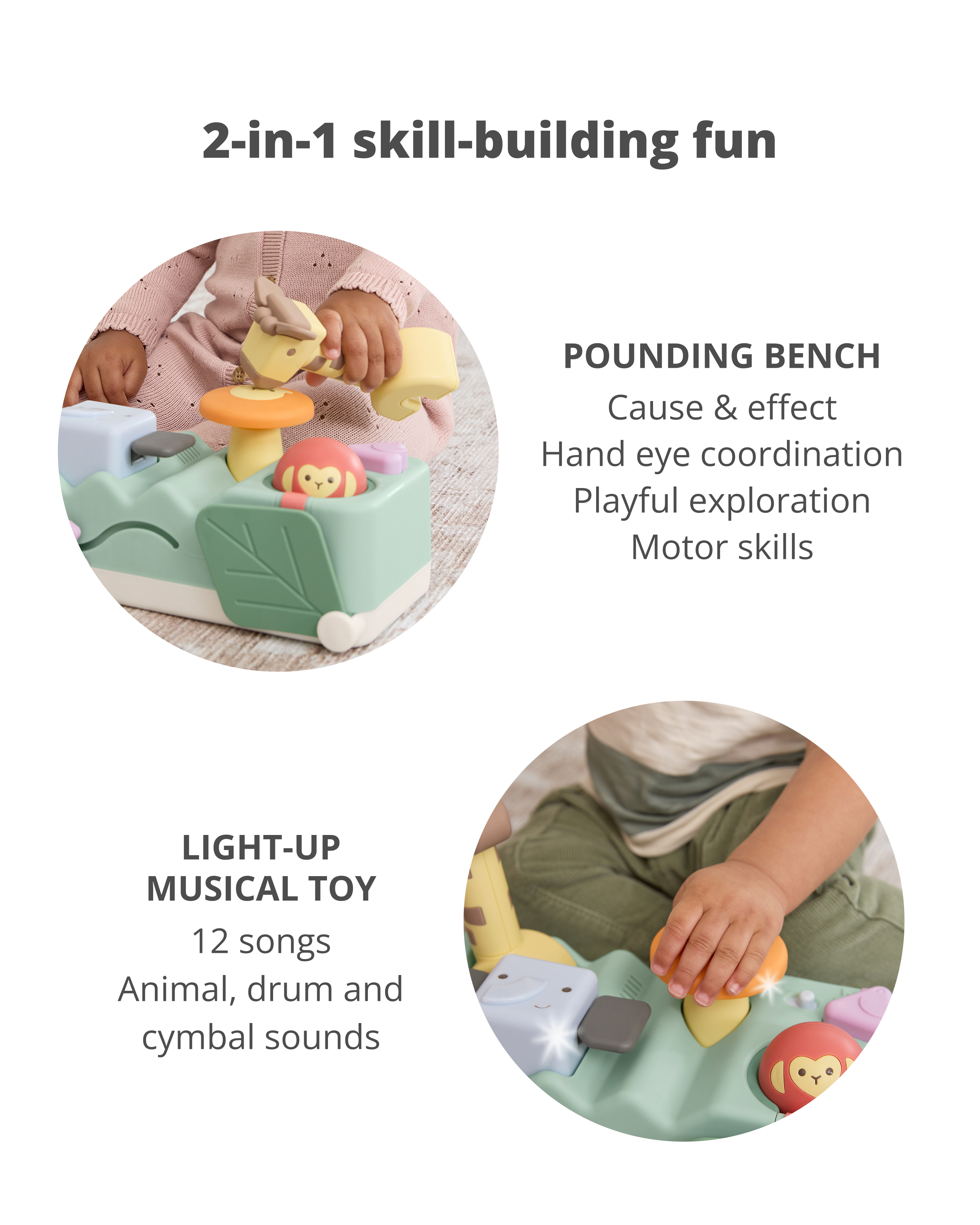 Geometric Wonders Musical Pounding Bench Baby Toy