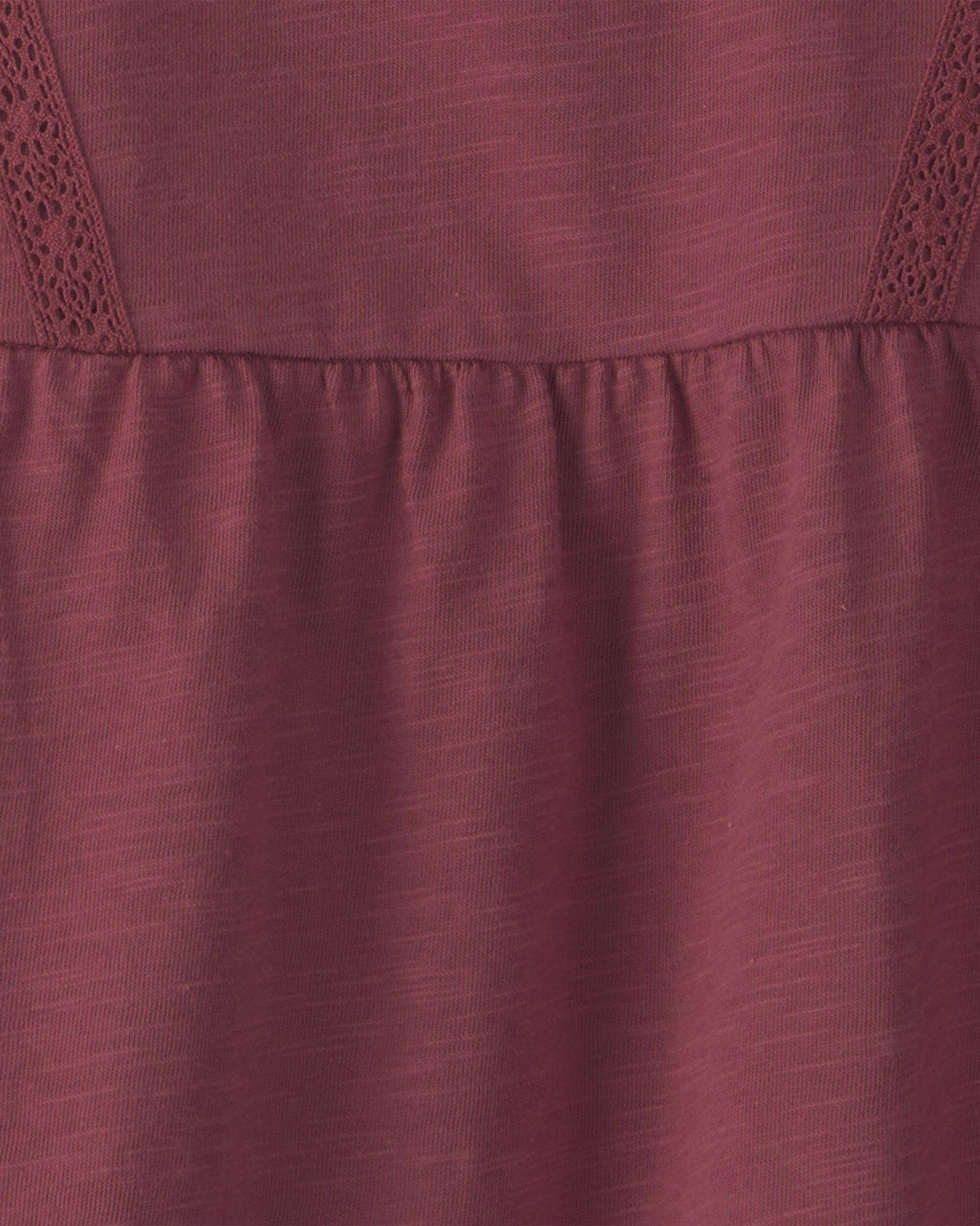 Girls Organic Cotton Peplum Top