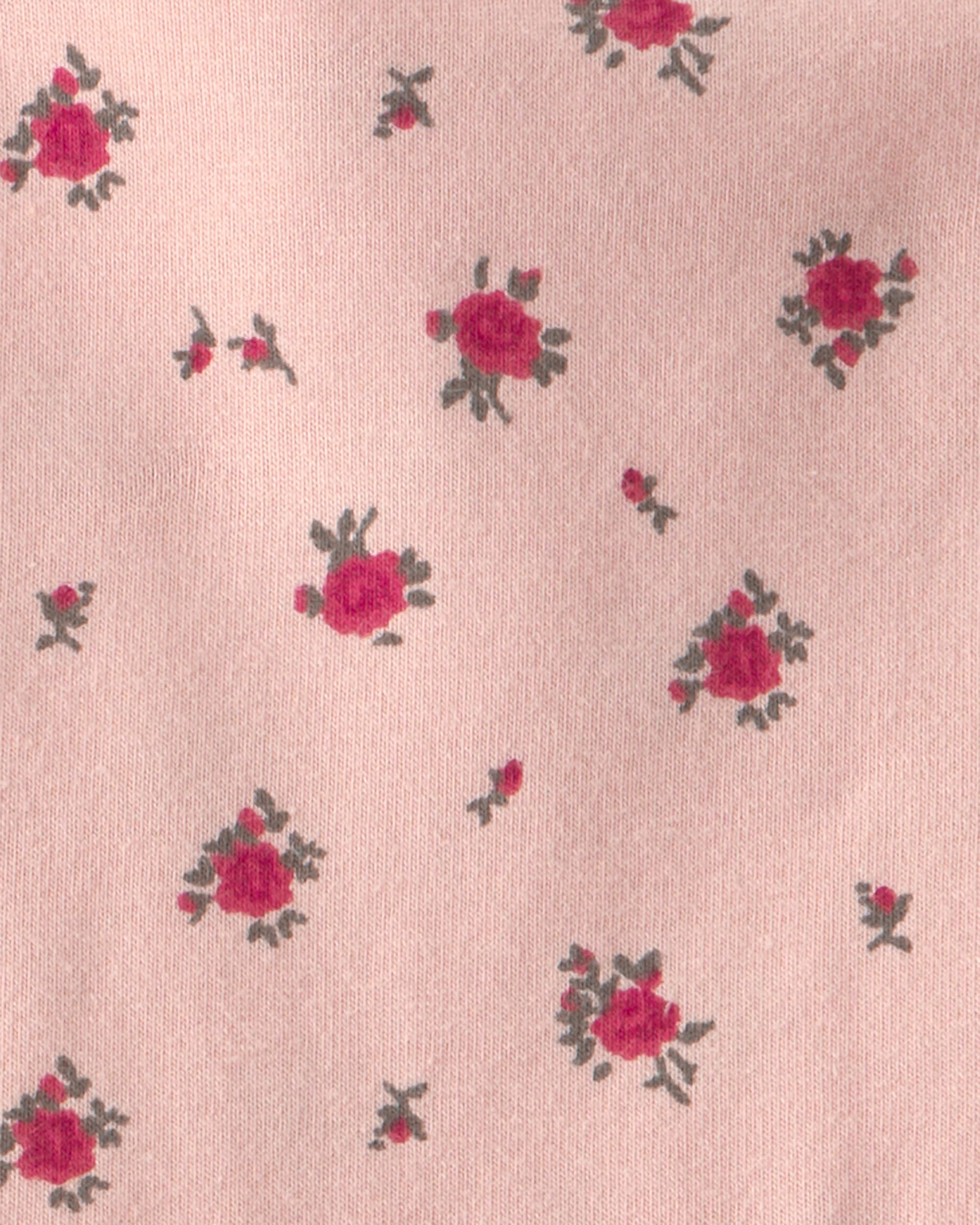 Baby Girl Organic Cotton Floral Tiered Dress