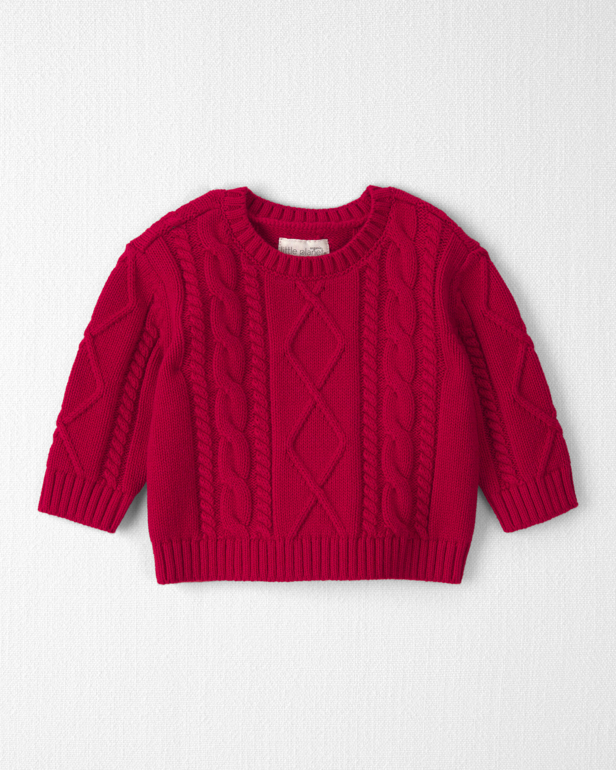 Baby Organic Cotton Cable Knit Sweater