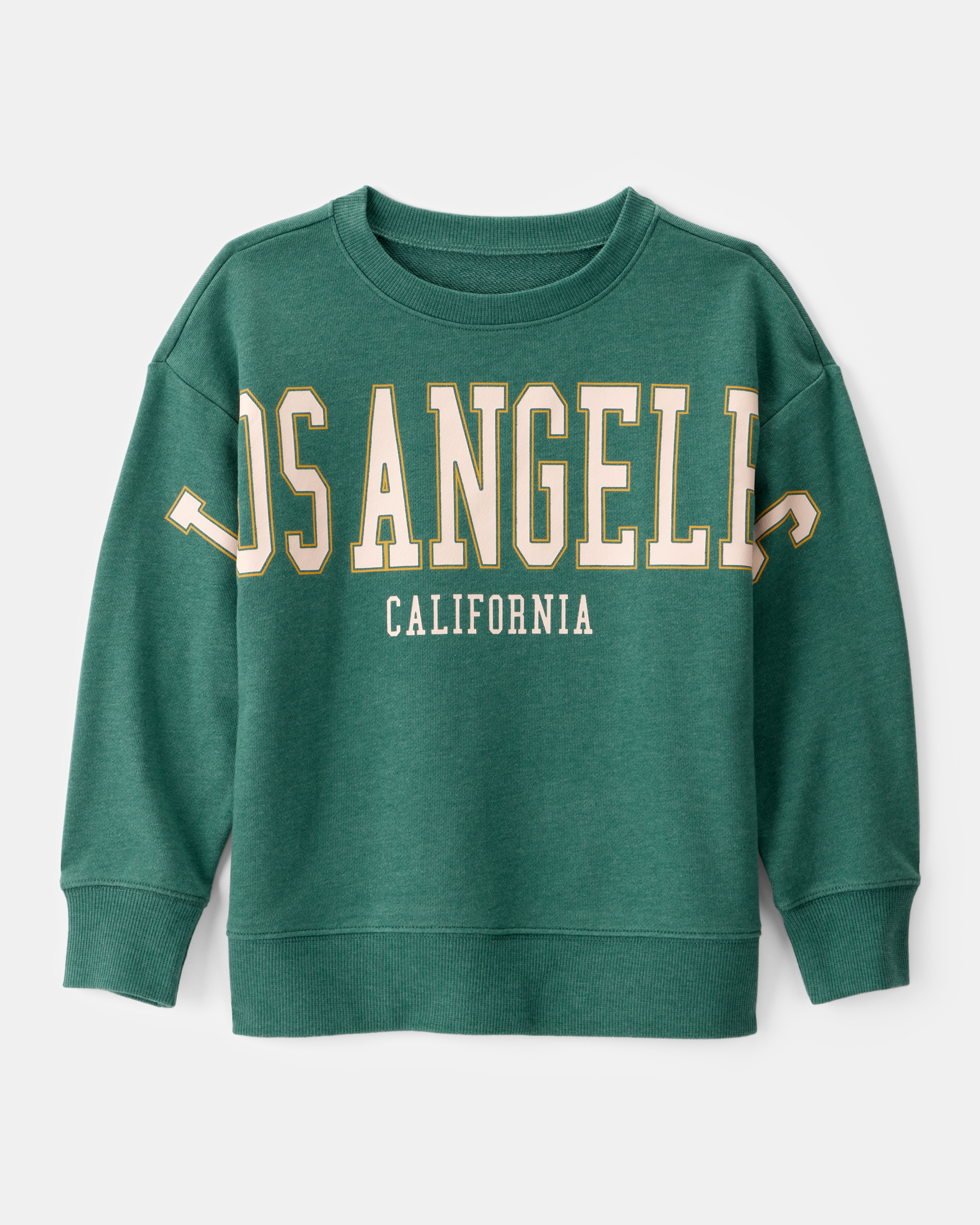 Boys Los Angeles French Terry Pullover Sweatshirt - Green