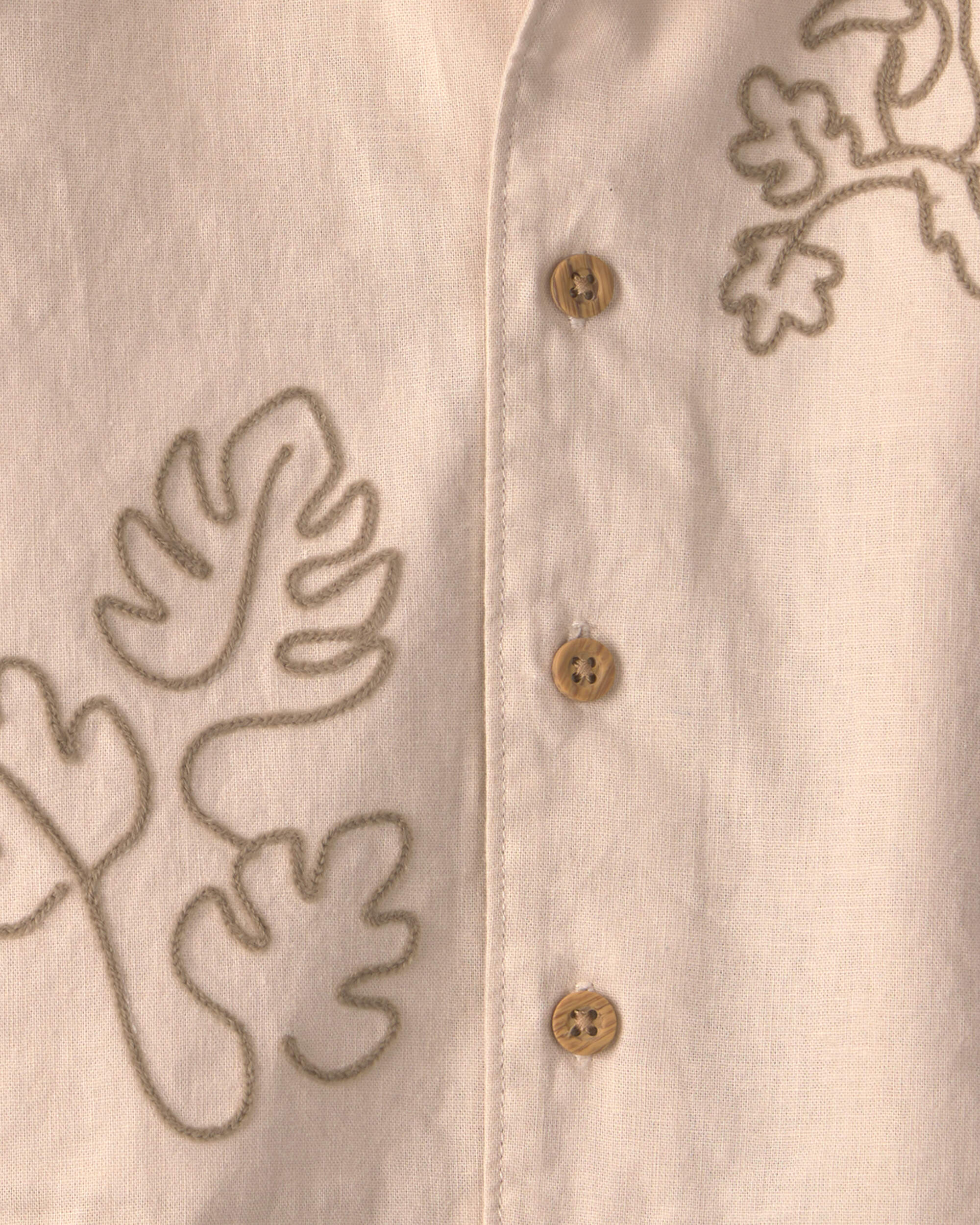 Baby Boy 2-Piece Toucan Embroidered Top & Short Set - Khaki