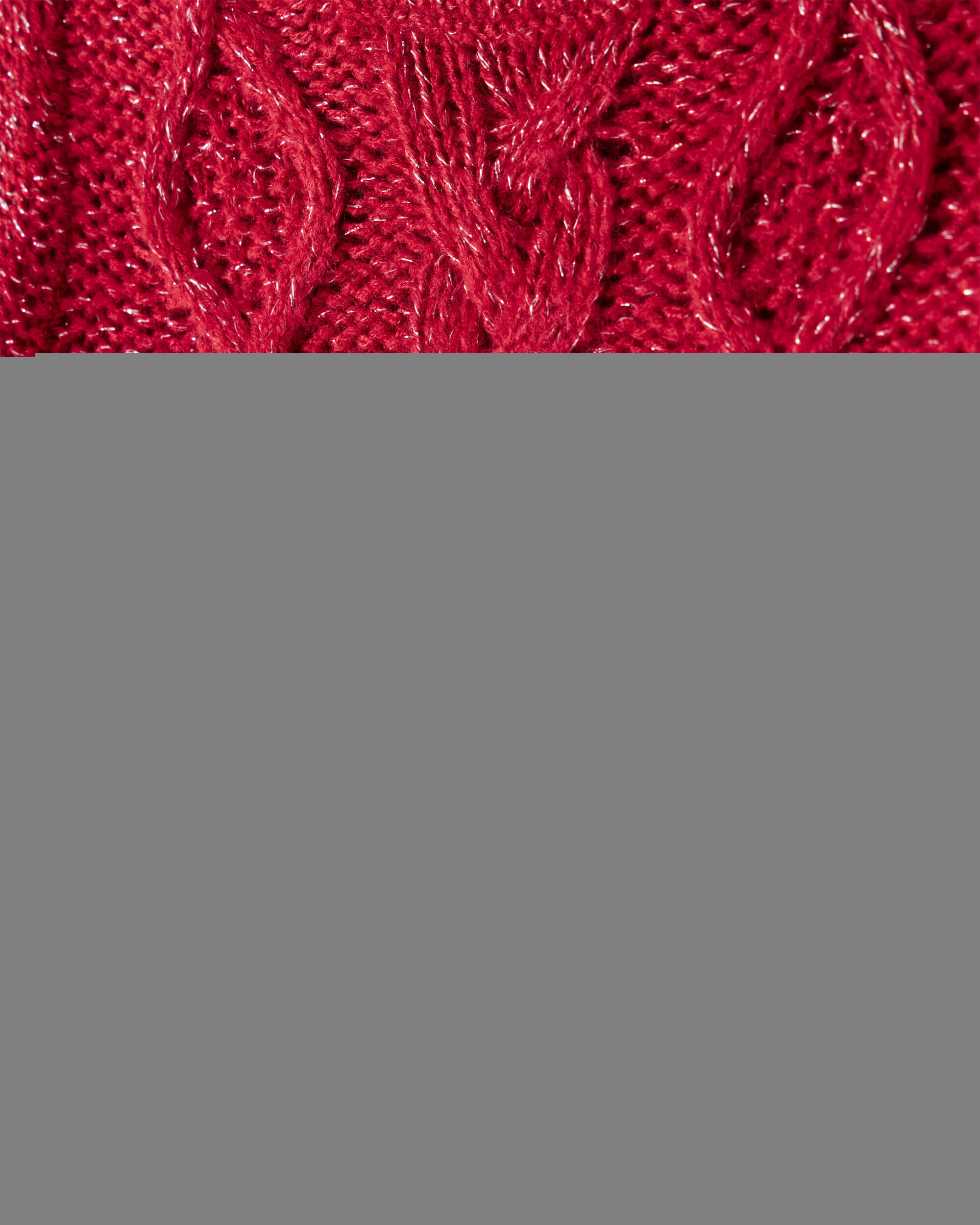 Toddler Girl Red Knit Sweater