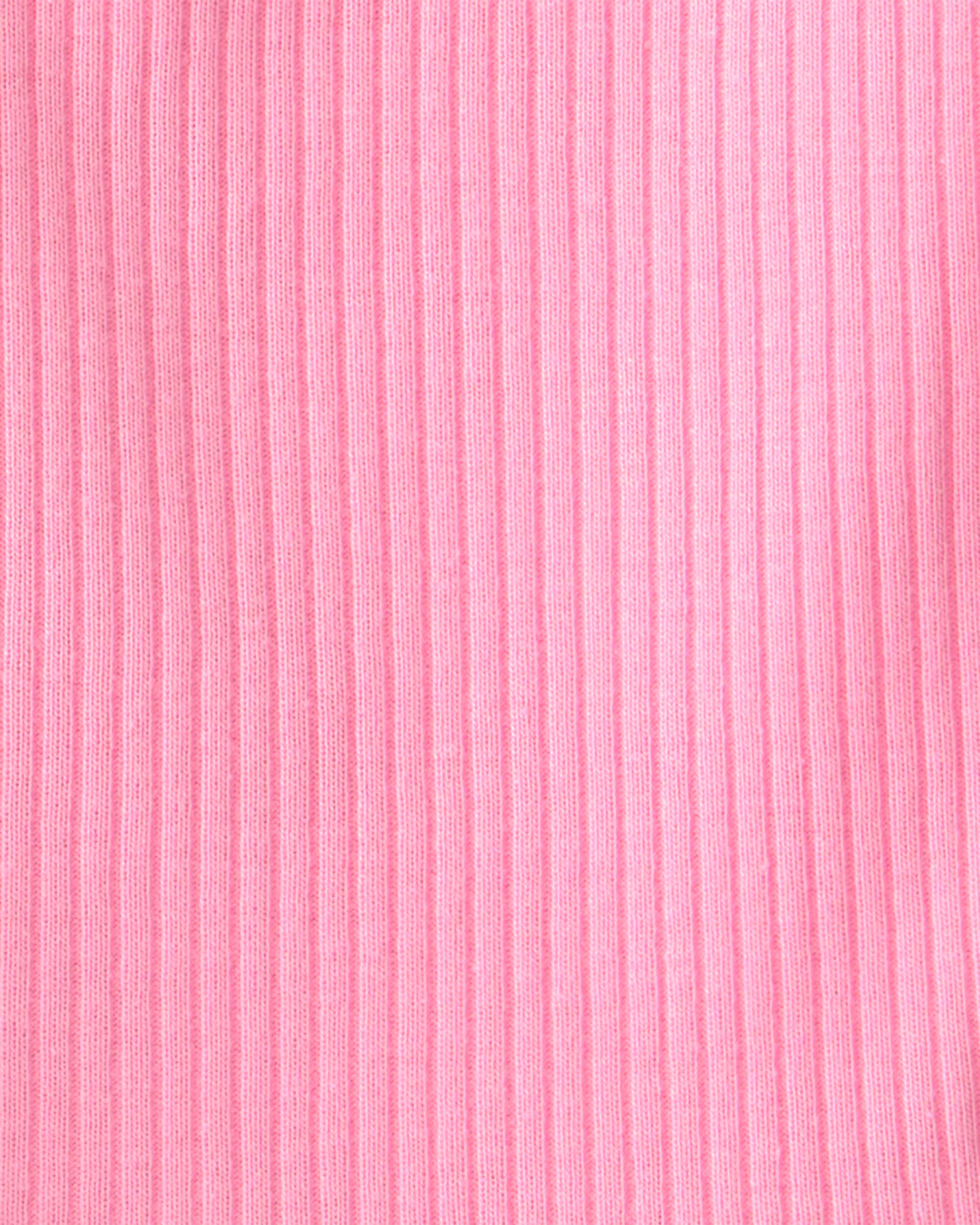 Baby Girl 3-Piece Cherry Chambray Sleeveless Top, Bodysuit & Short Set - Pink/Blue