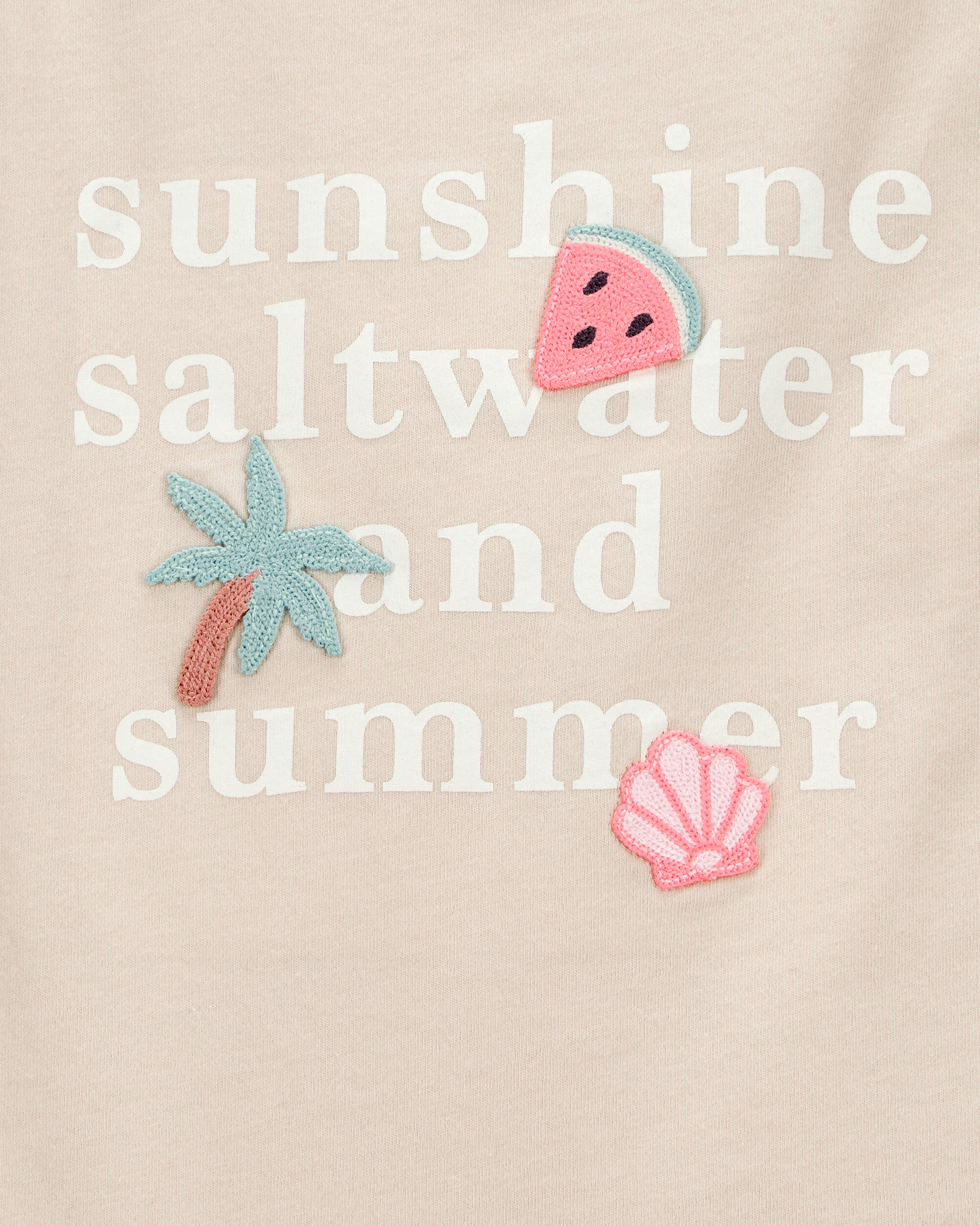 Toddler Sunshine, Saltwater and Summer Graphic Tee
