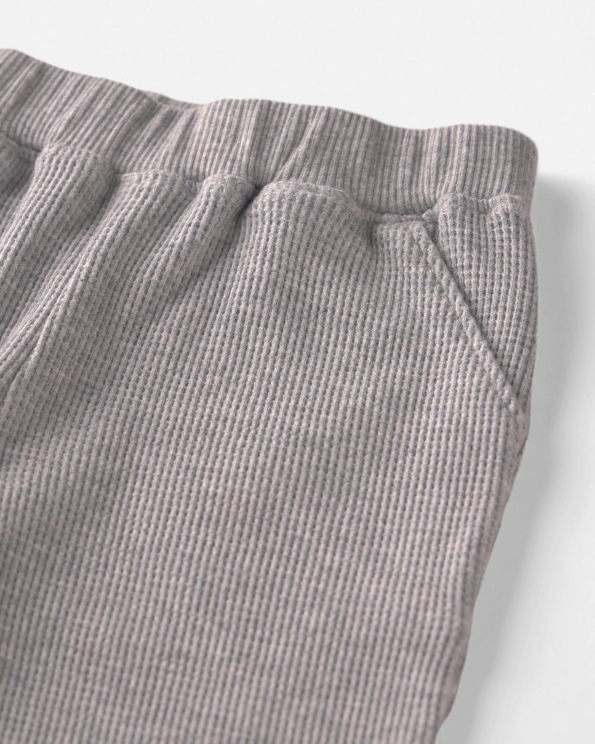 Baby Boy 2-Piece Organic Cotton Waffle Knit Top & Pant Set