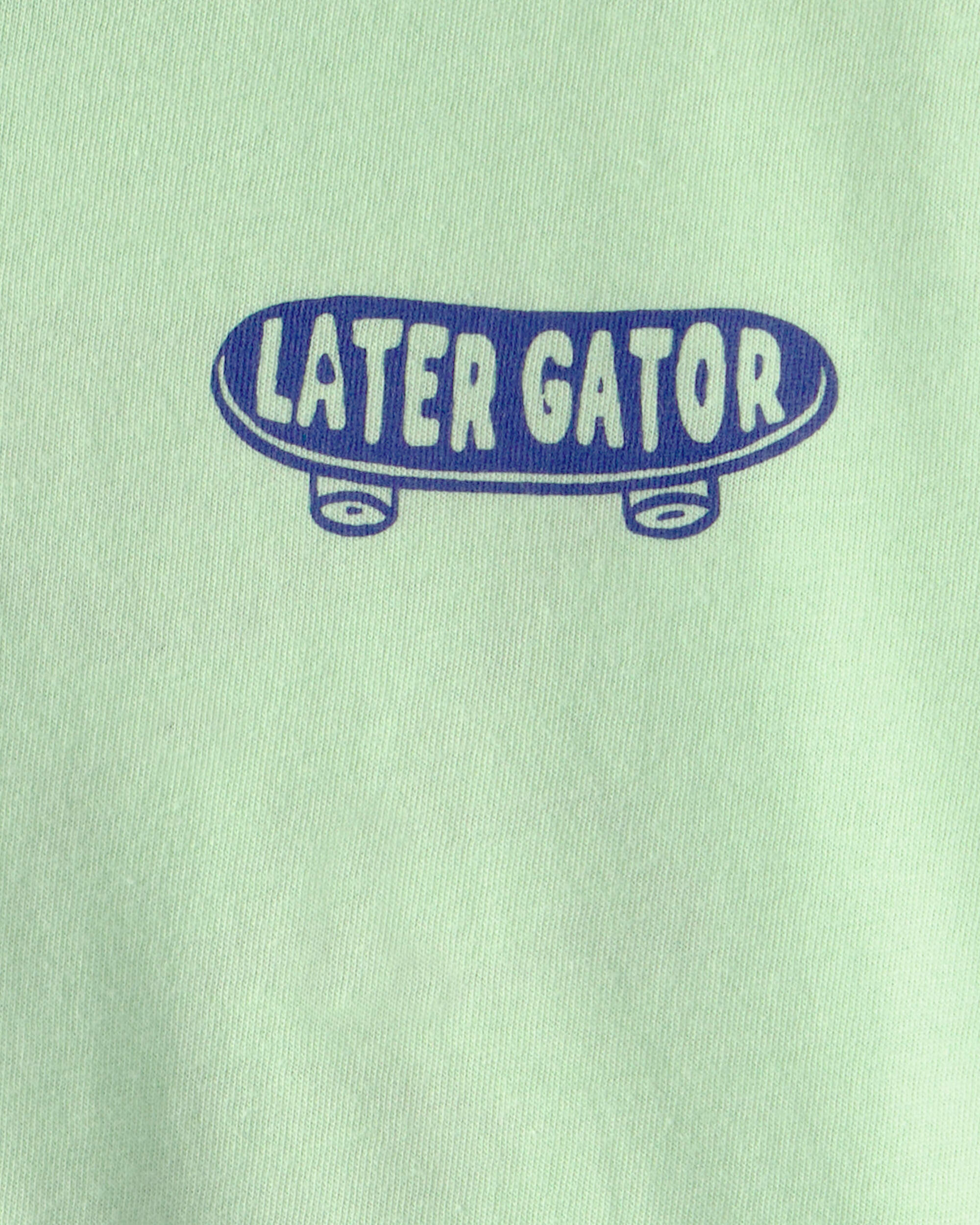 Toddler 'Later Gator' Skateboard Graphic Tee - Green