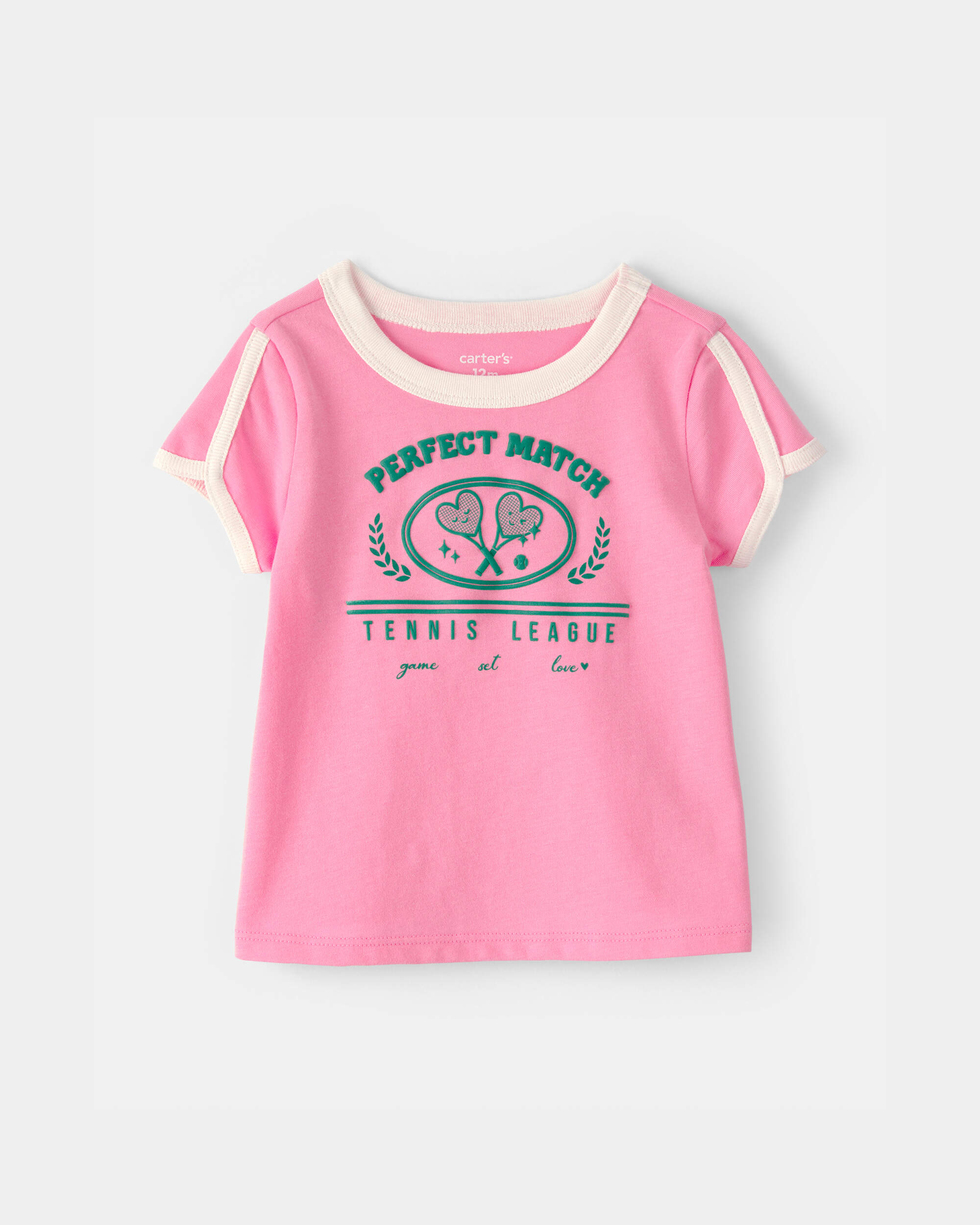 Baby Girl 'Perfect Match' Top - Pink