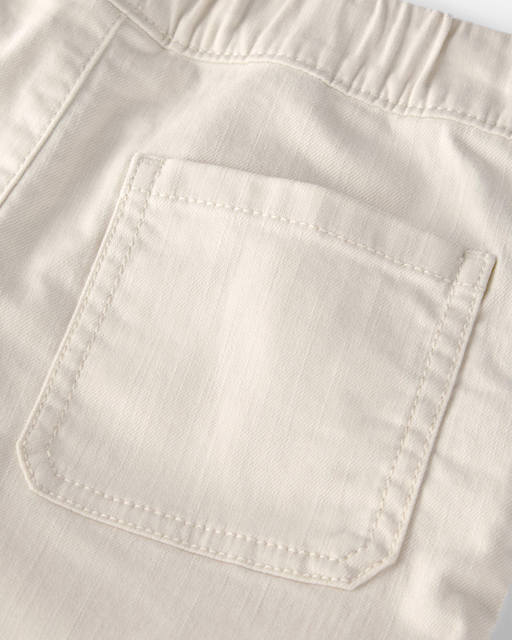 Boys Organic Cotton Shorts Cream