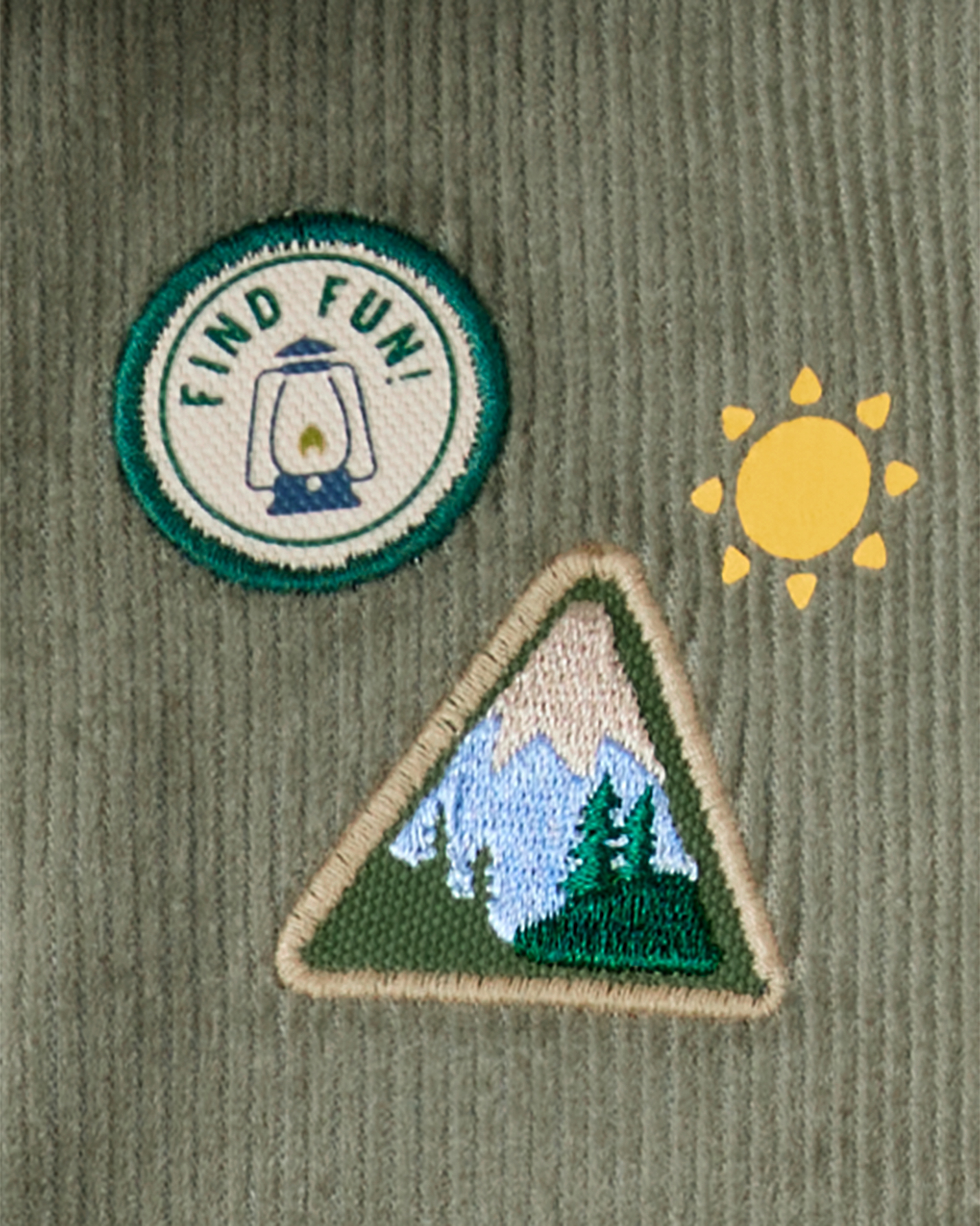 Baby Boy 2-Piece Button-Front Top & Pant Set - Green/Khaki