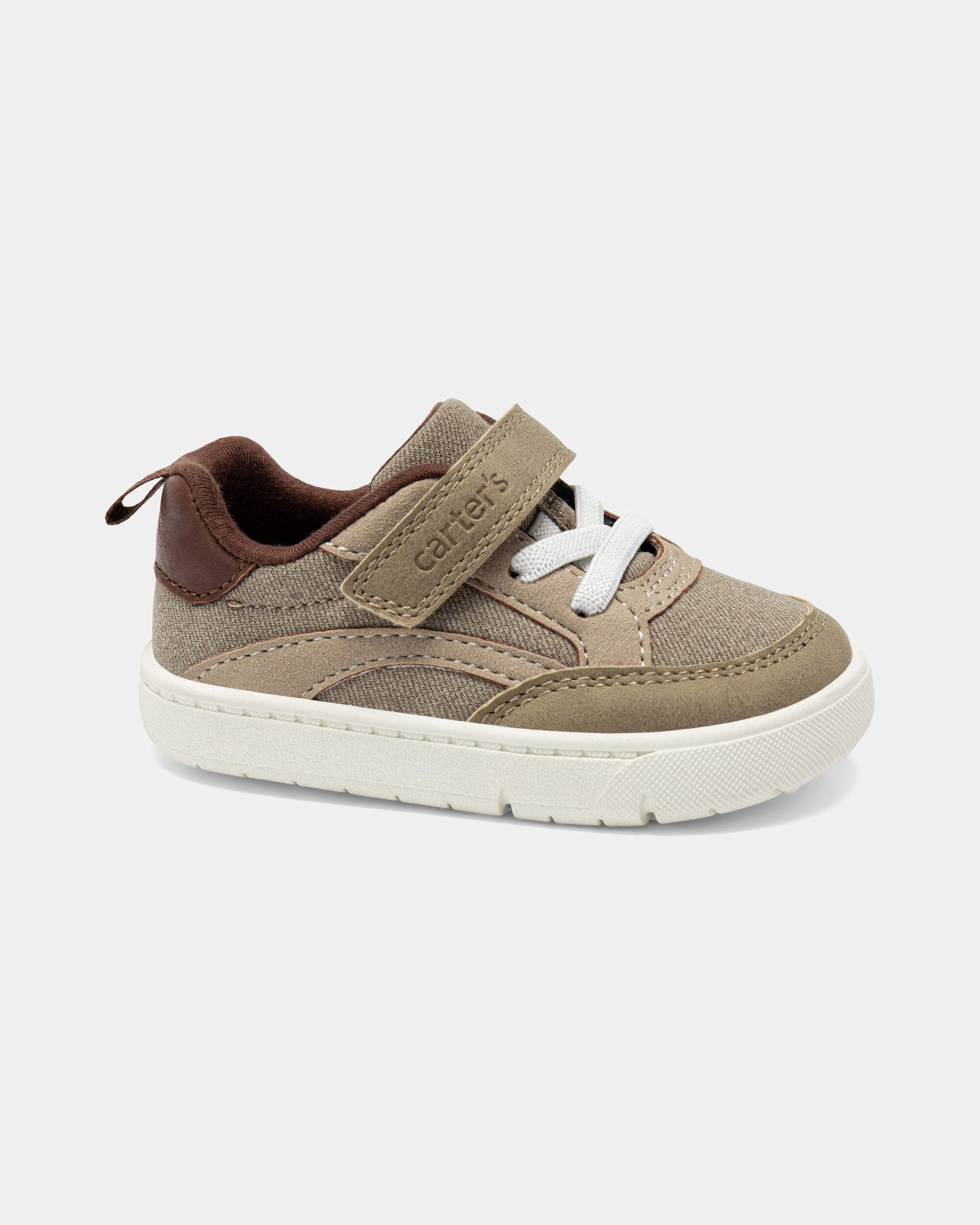 Baby Boy Every Step® First Walker Casual Shoes - Khaki/White
