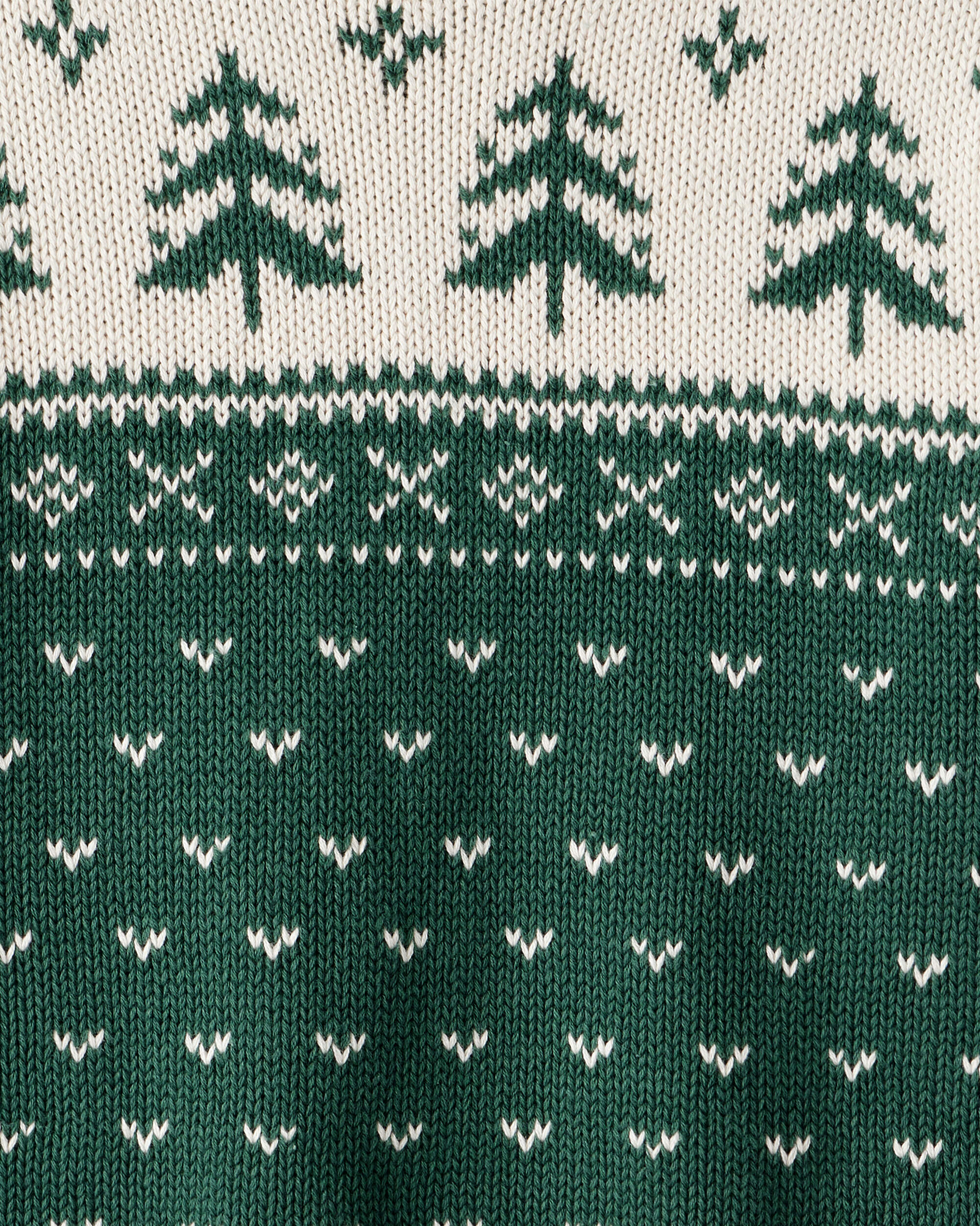 Kids Organic Cotton Fair Isle Sweater Knit Pullover