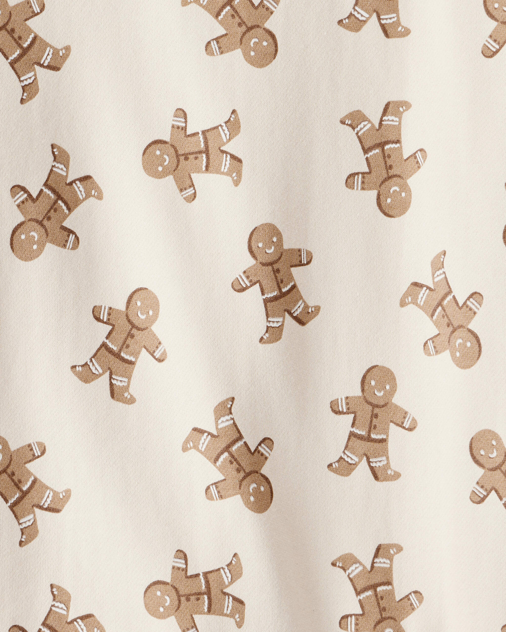 Kid Gingerbread Man Holiday Pullover Made with Organic Cotton