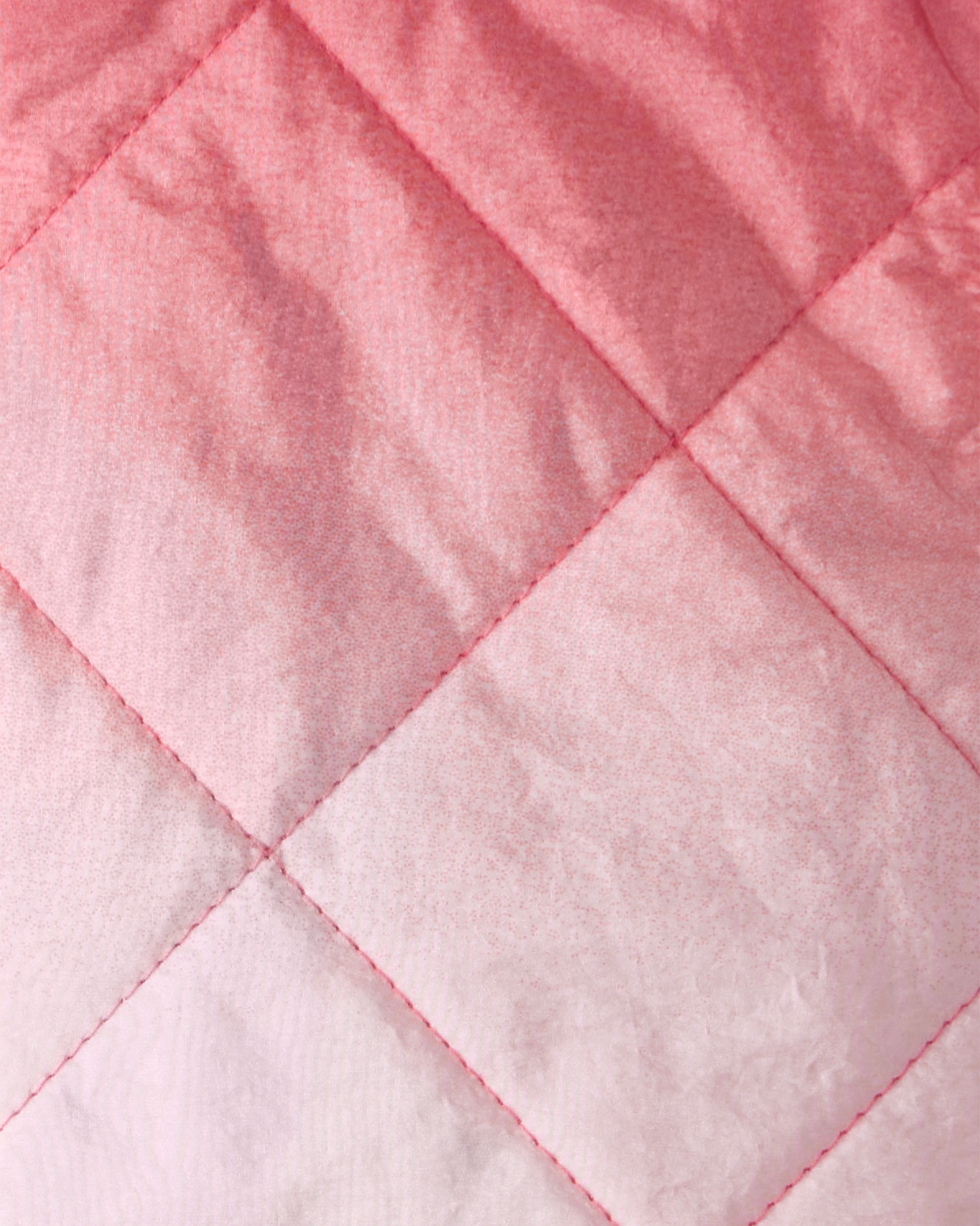 Girls Ombre Puffer Vest - Pink