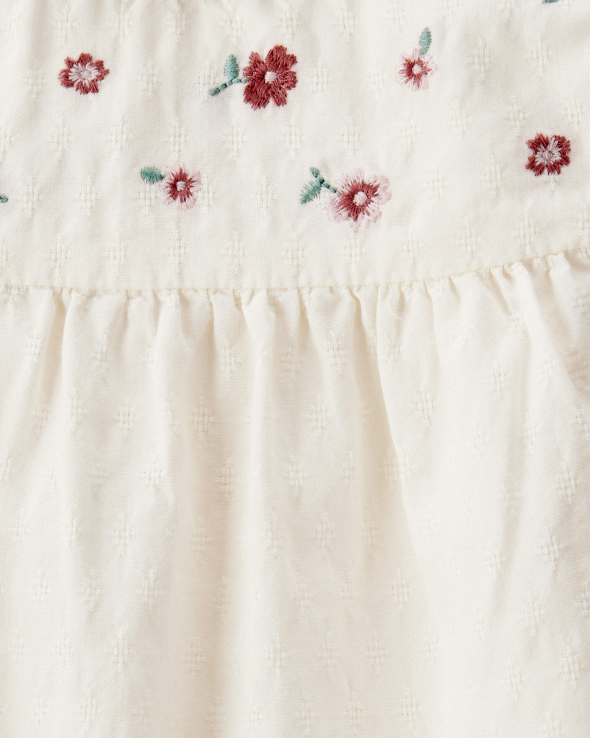 Baby Girl Organic Cotton Floral Print Long-Sleeve Top