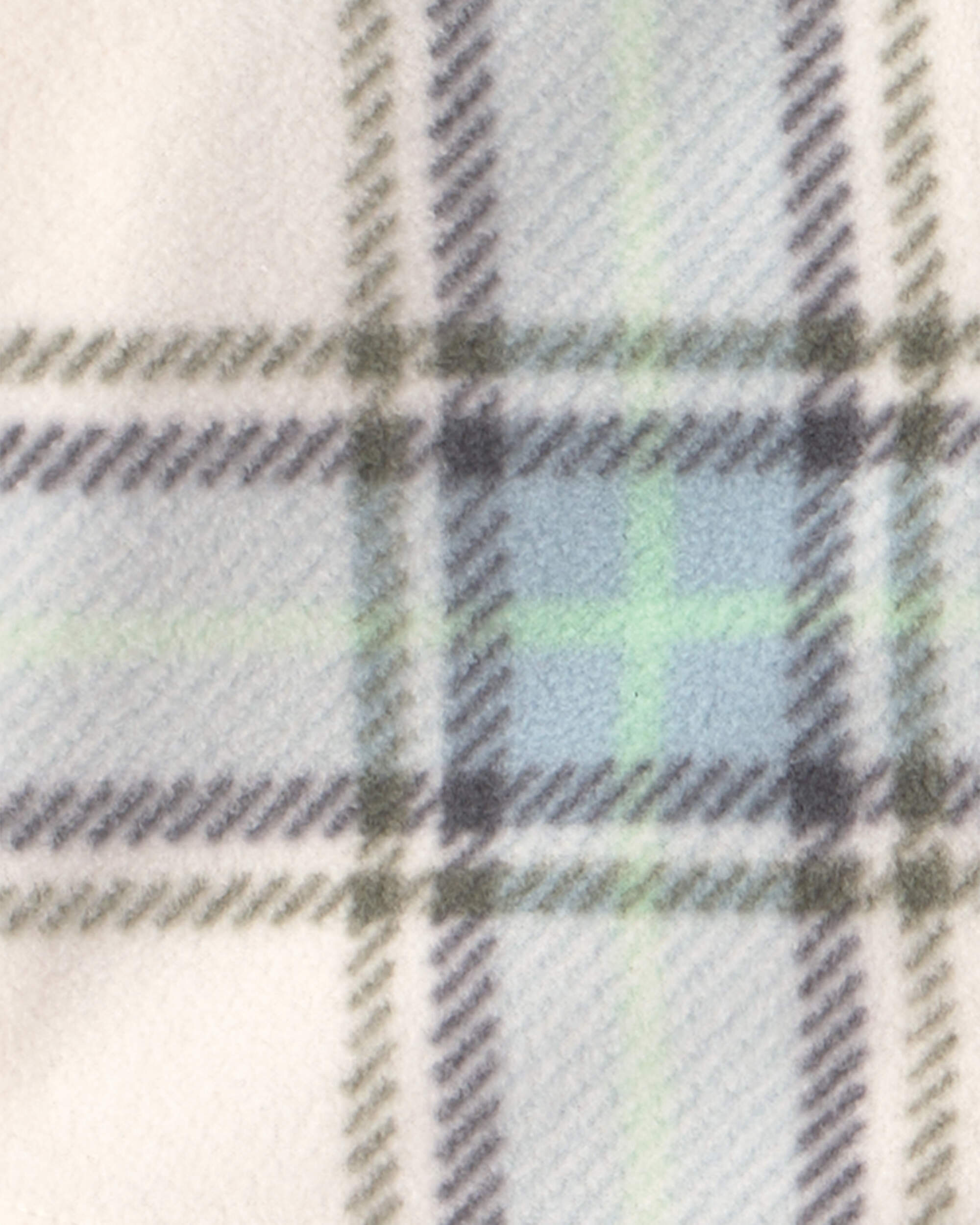 Baby Boy 3-Piece Plaid Fleece Layering Set - Green