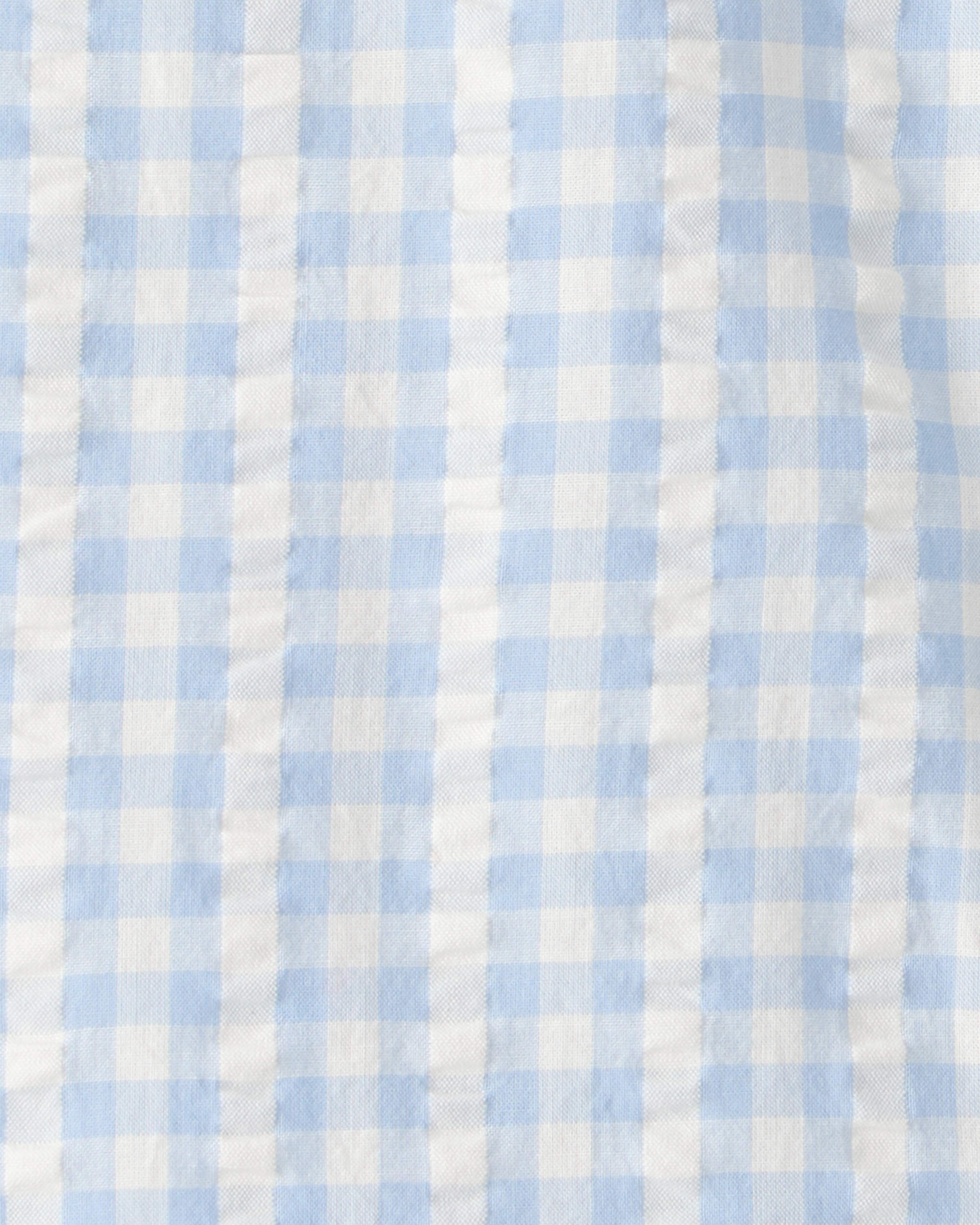 Toddler Boy Gingham Button-Front Shirt Made with Organic Cotton