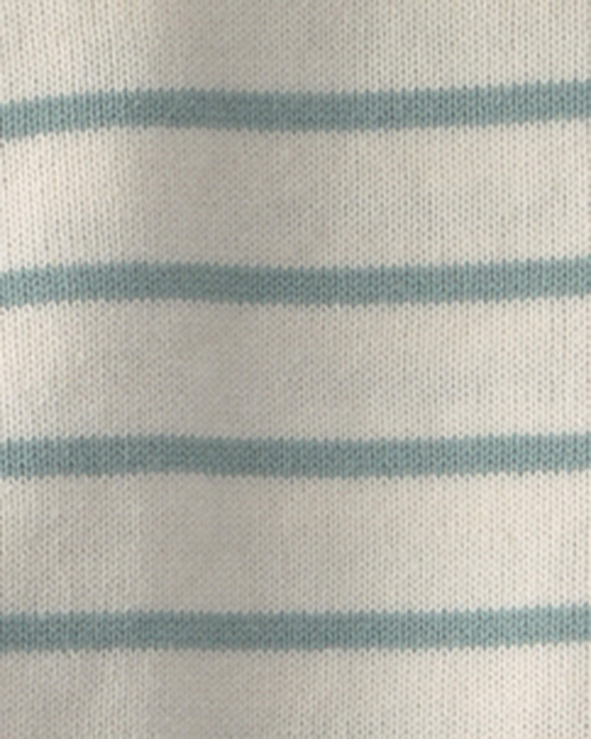 Boys 2-Piece Knit Top & Short Set Made with Organic Cotton Stripes