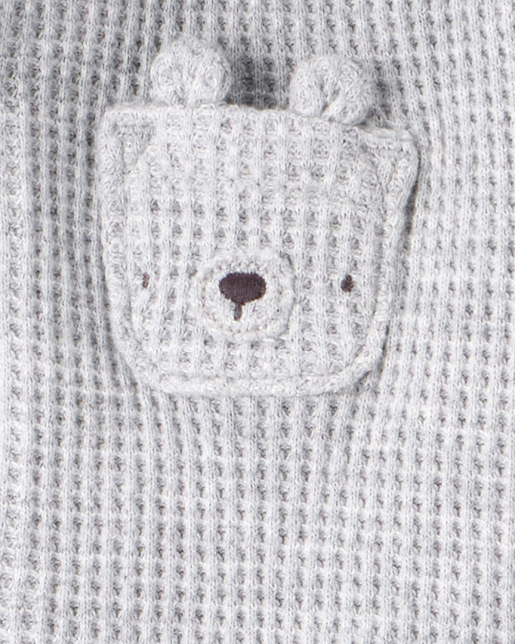 Baby 3-Piece Thermal Bear Little Cardigan Set