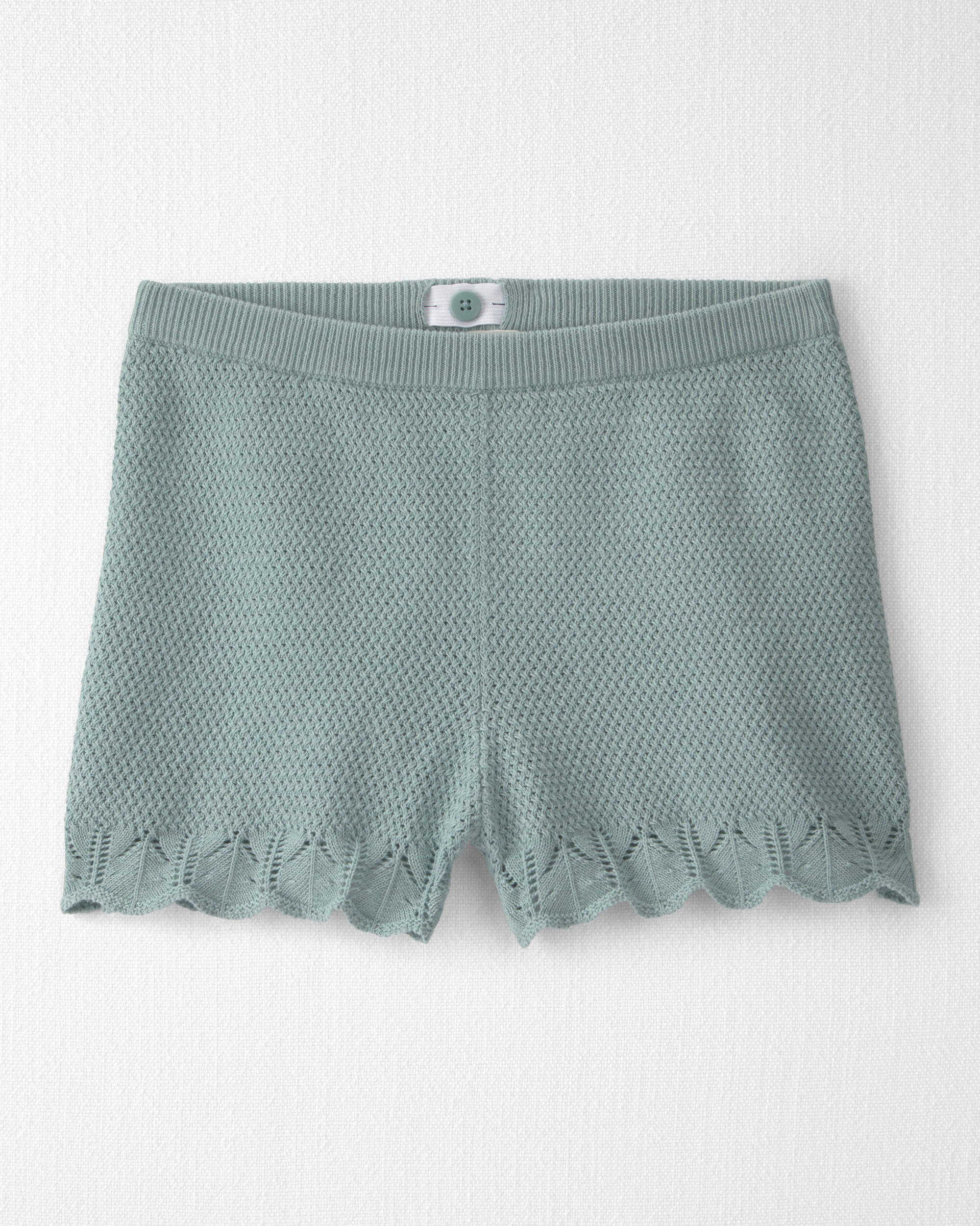 Girls 2-Piece Organic Cotton Knit Top & Short Set