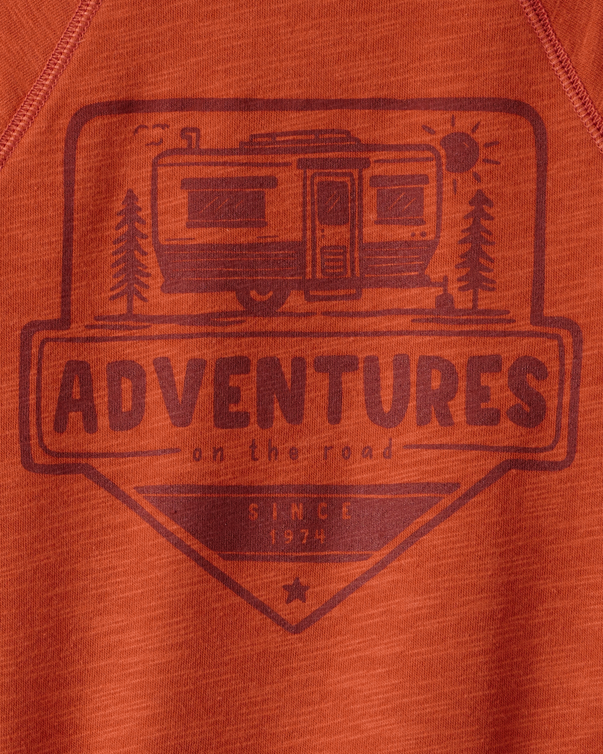 Toddler Boy Adventures French Terry Pullover Sweatshirt - Orange