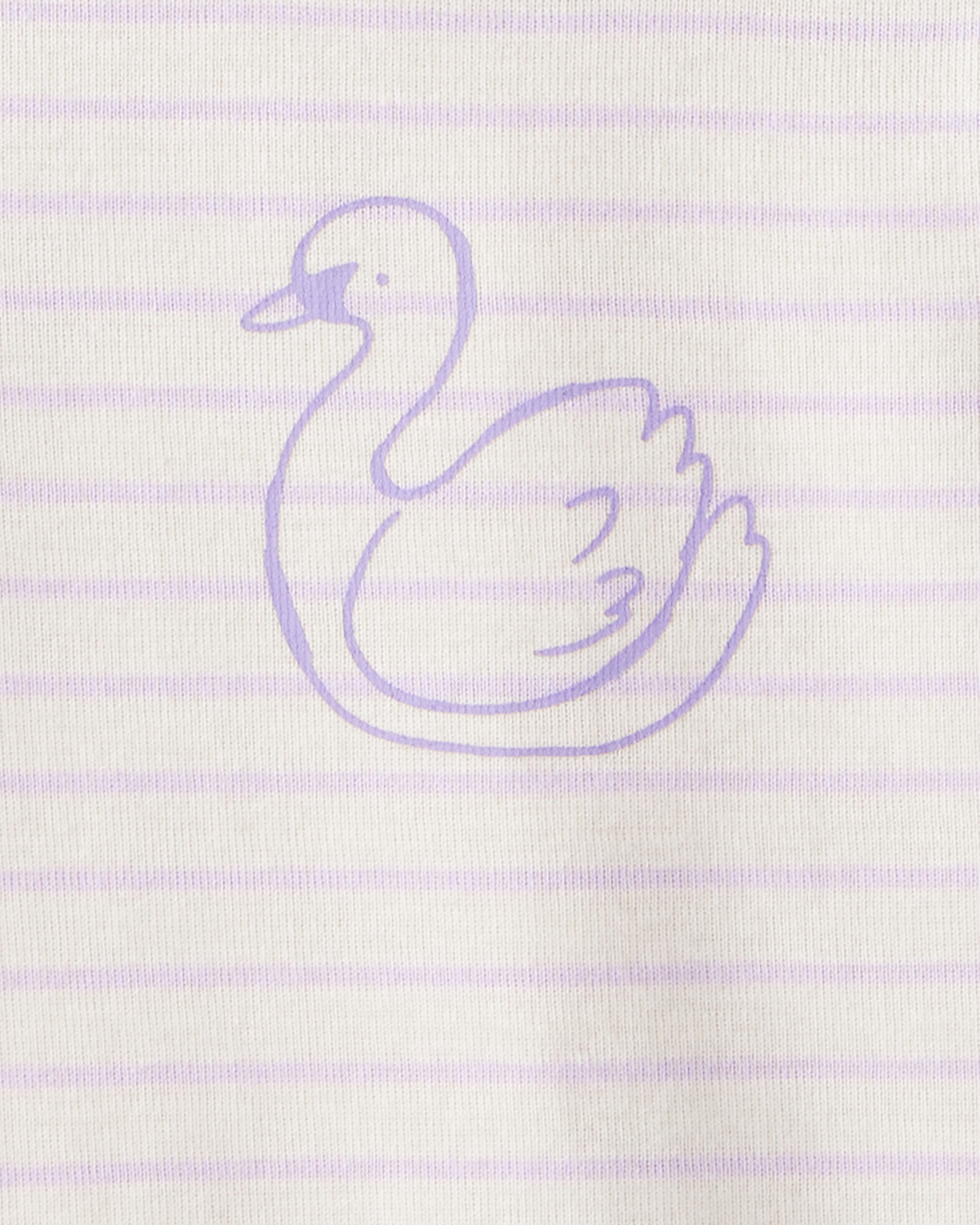 Baby Girl 5-Pack Swan Multipack Bodysuits - Purple/Blue