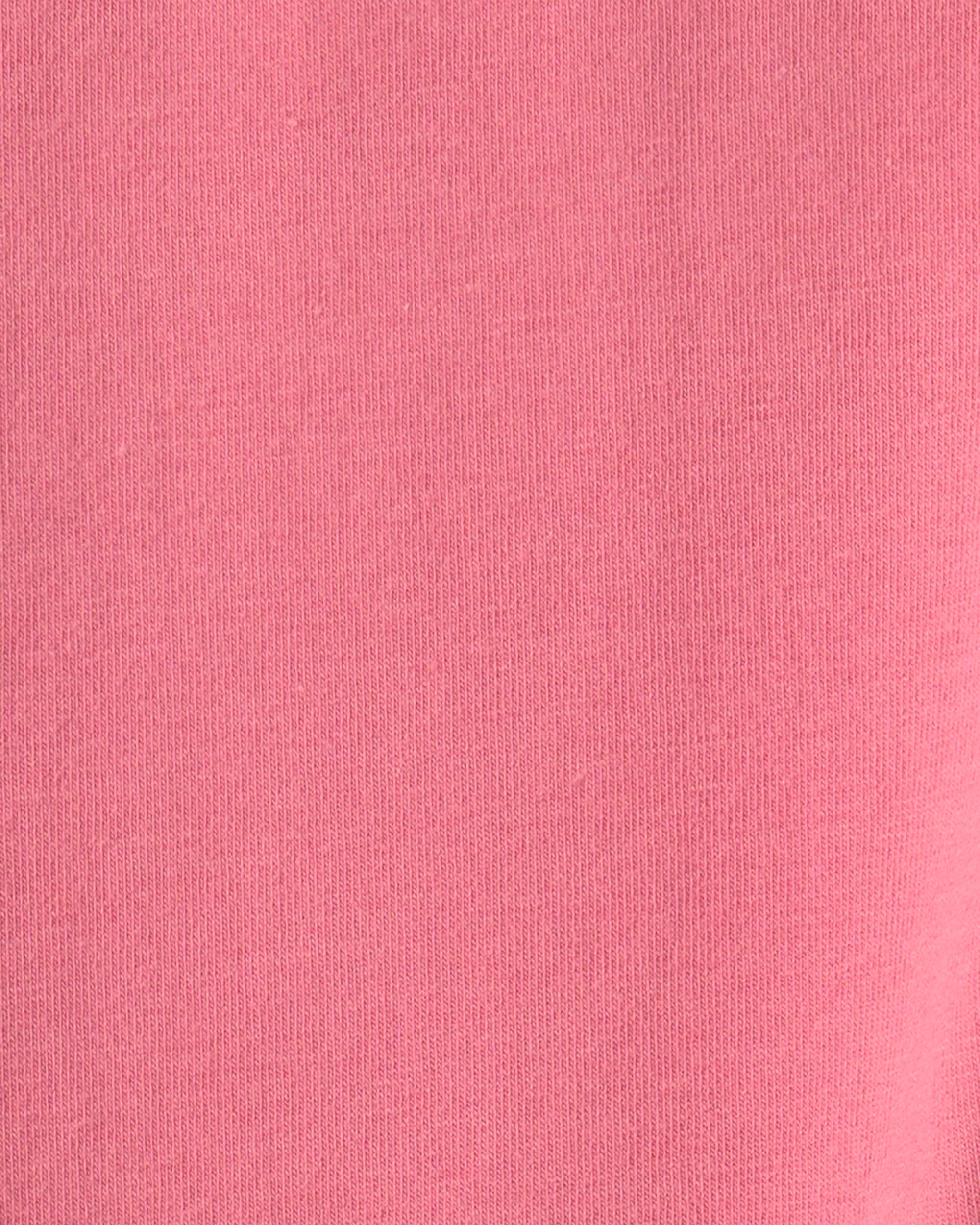 Baby Girl 3-Piece Colour Block Teddy Fleece Layering Set - Pink