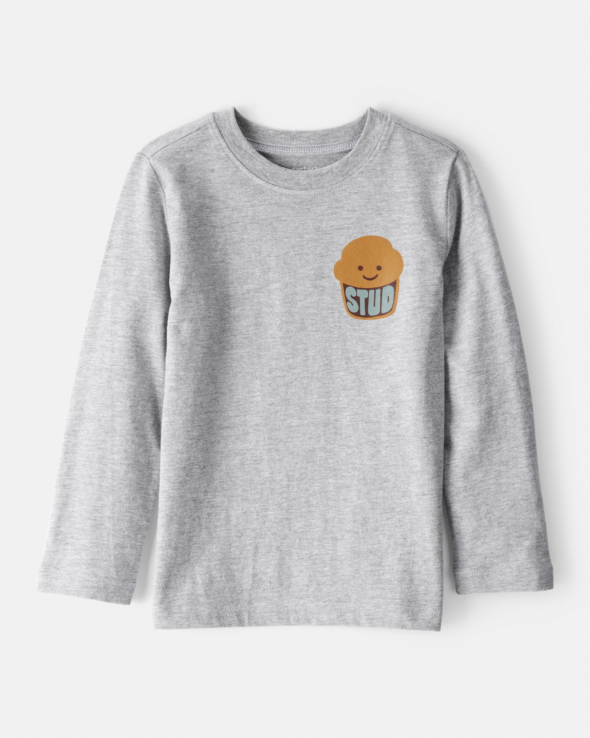 Toddler Boy Stud Muffin Long-Sleeve Graphic Tee - Grey