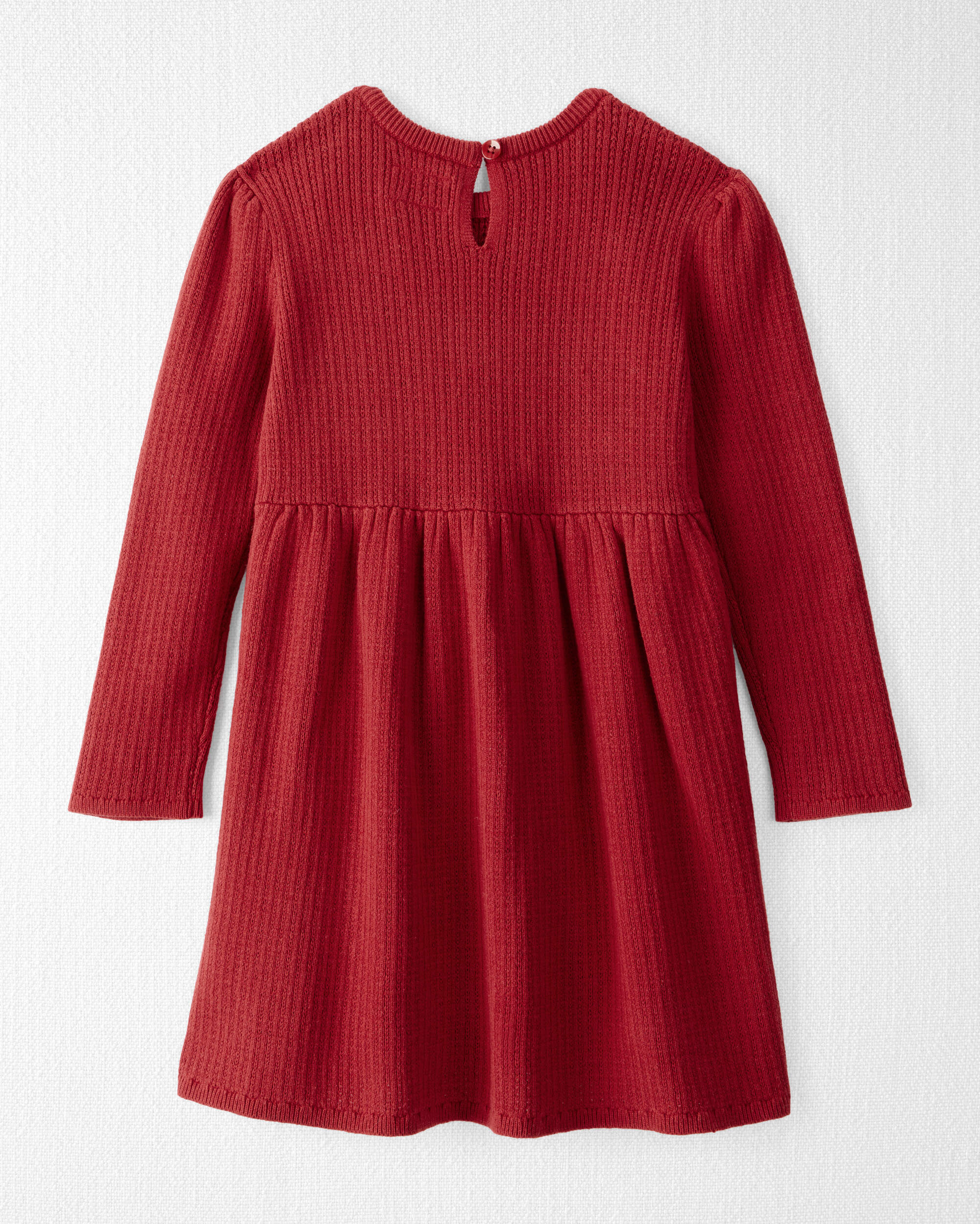 Toddler Girl Organic Cotton Sweater Knit Dress