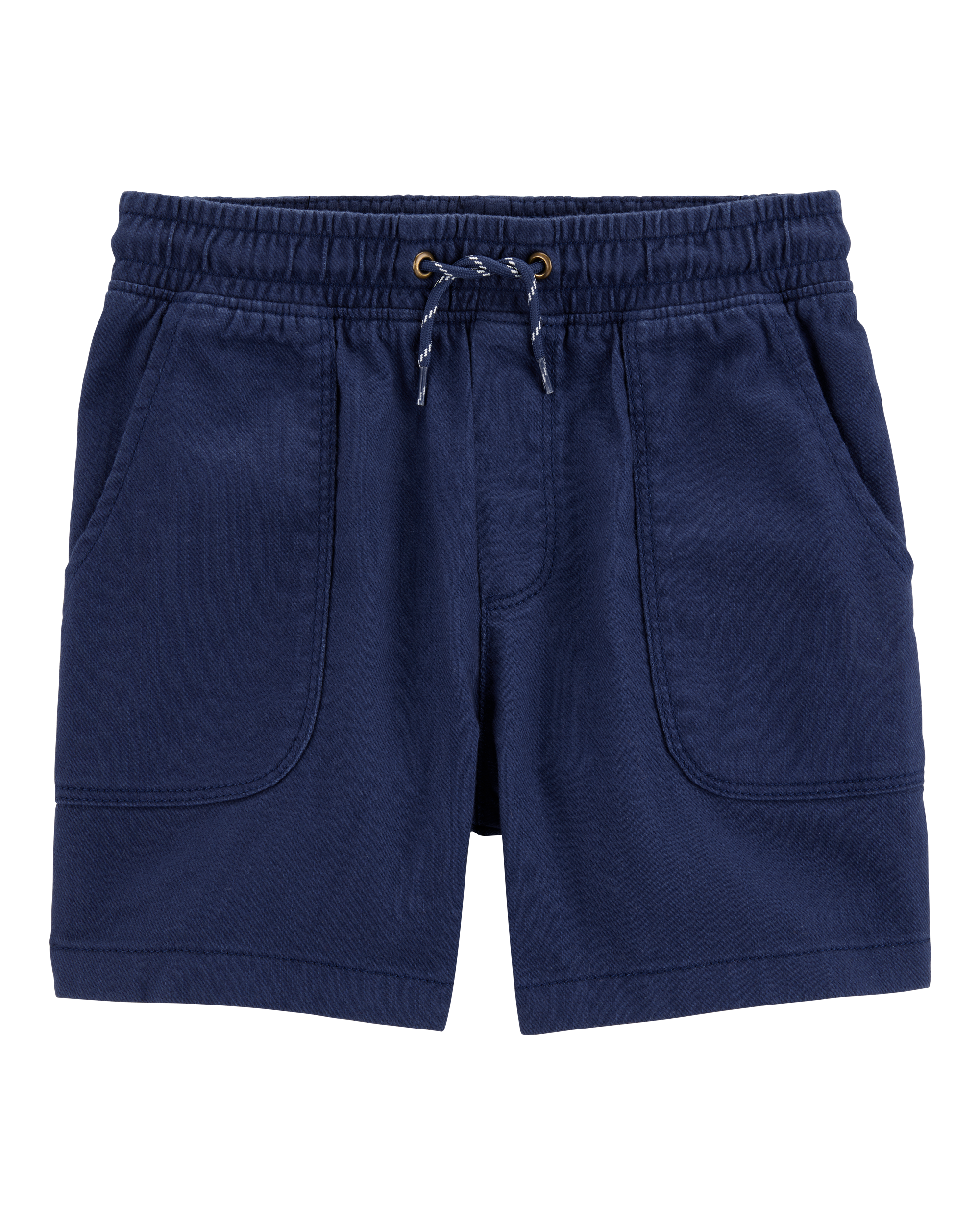 Boys Pull-On Twill Shorts - Navy